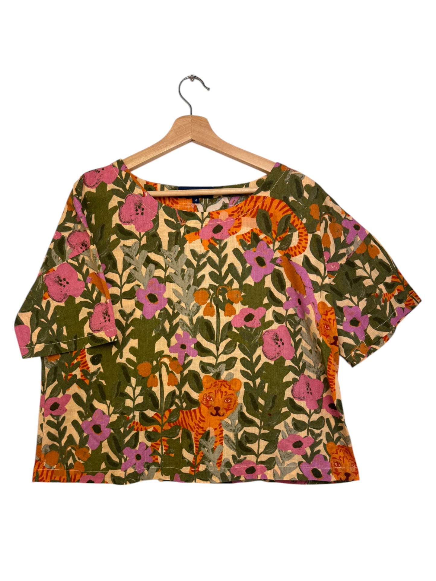 Princess Highway 100% Linen Floral Boxy T-Shirt