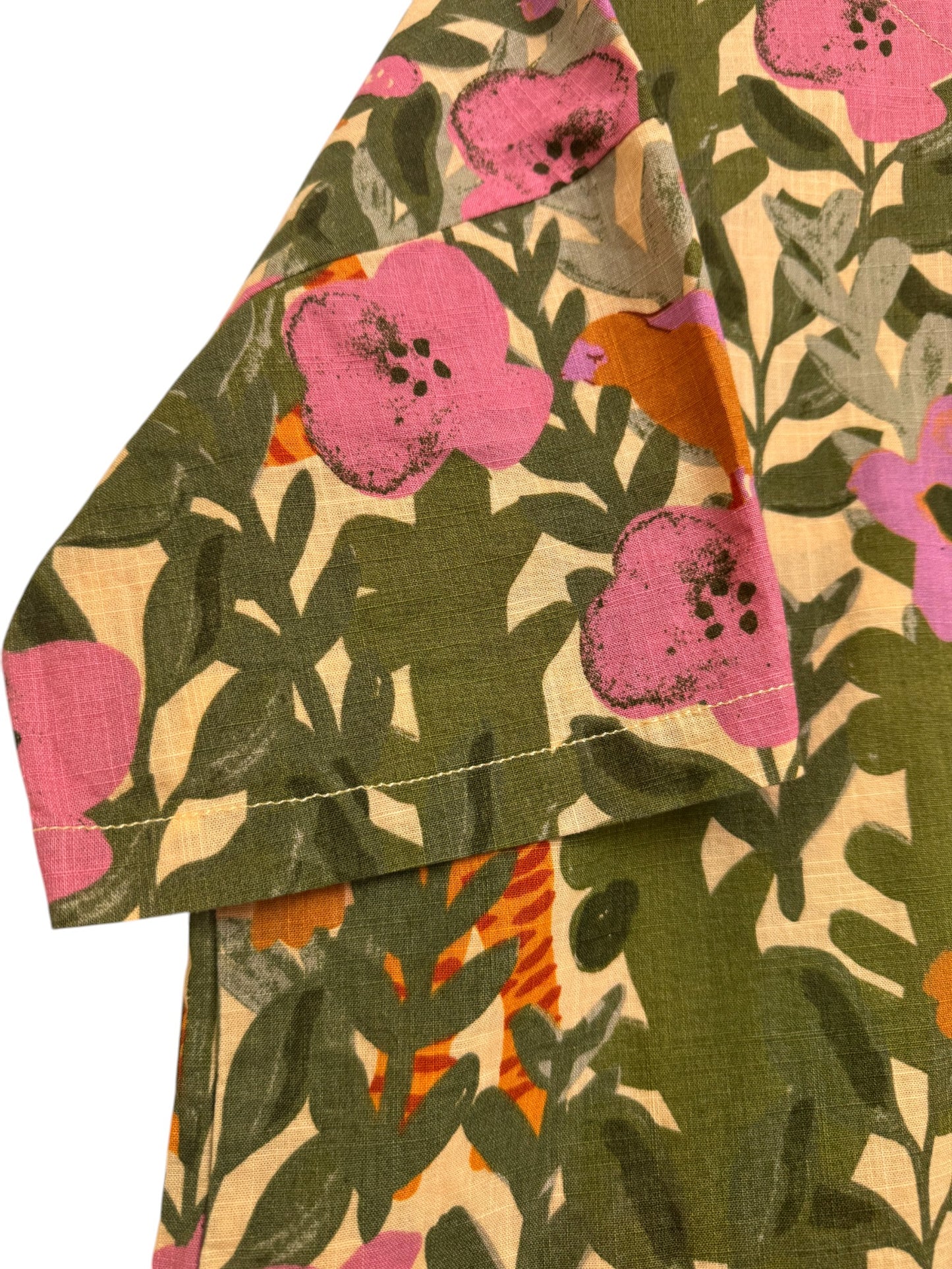 Princess Highway 100% Linen Floral Boxy T-Shirt