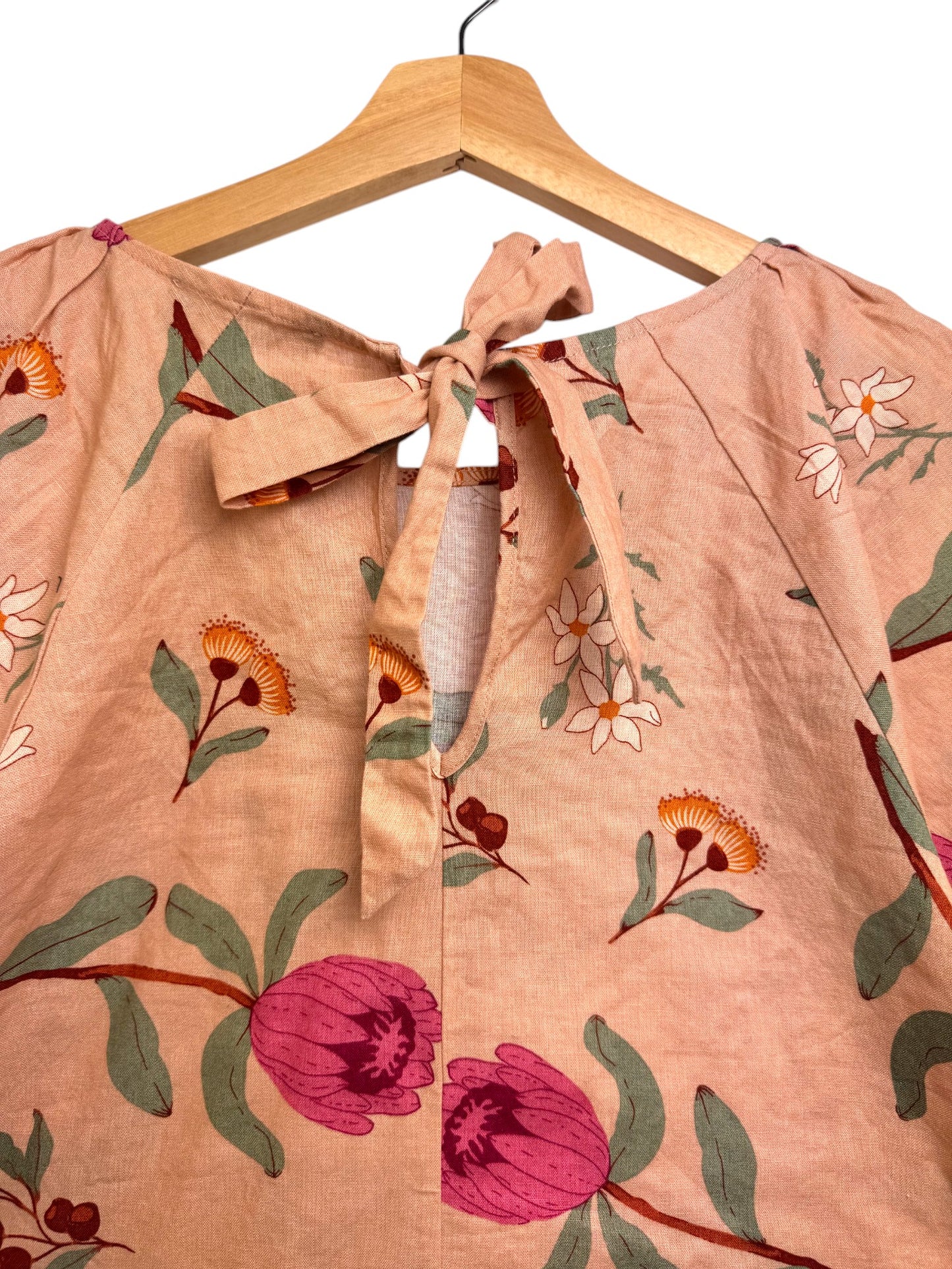 Princess Highway Linen Floral Boxy Top
