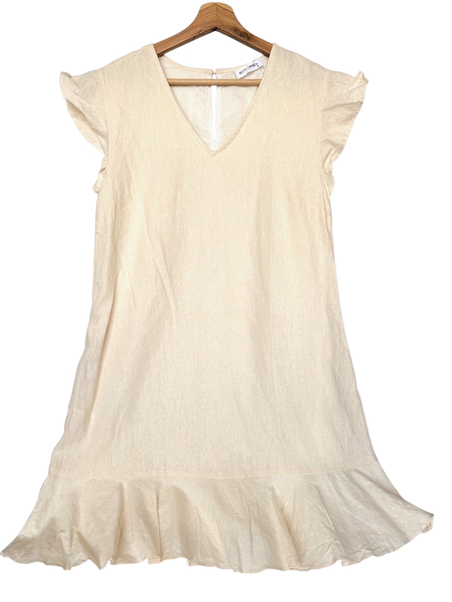Betty Basics Cream White Linen Dress – Effortless Summer Chic