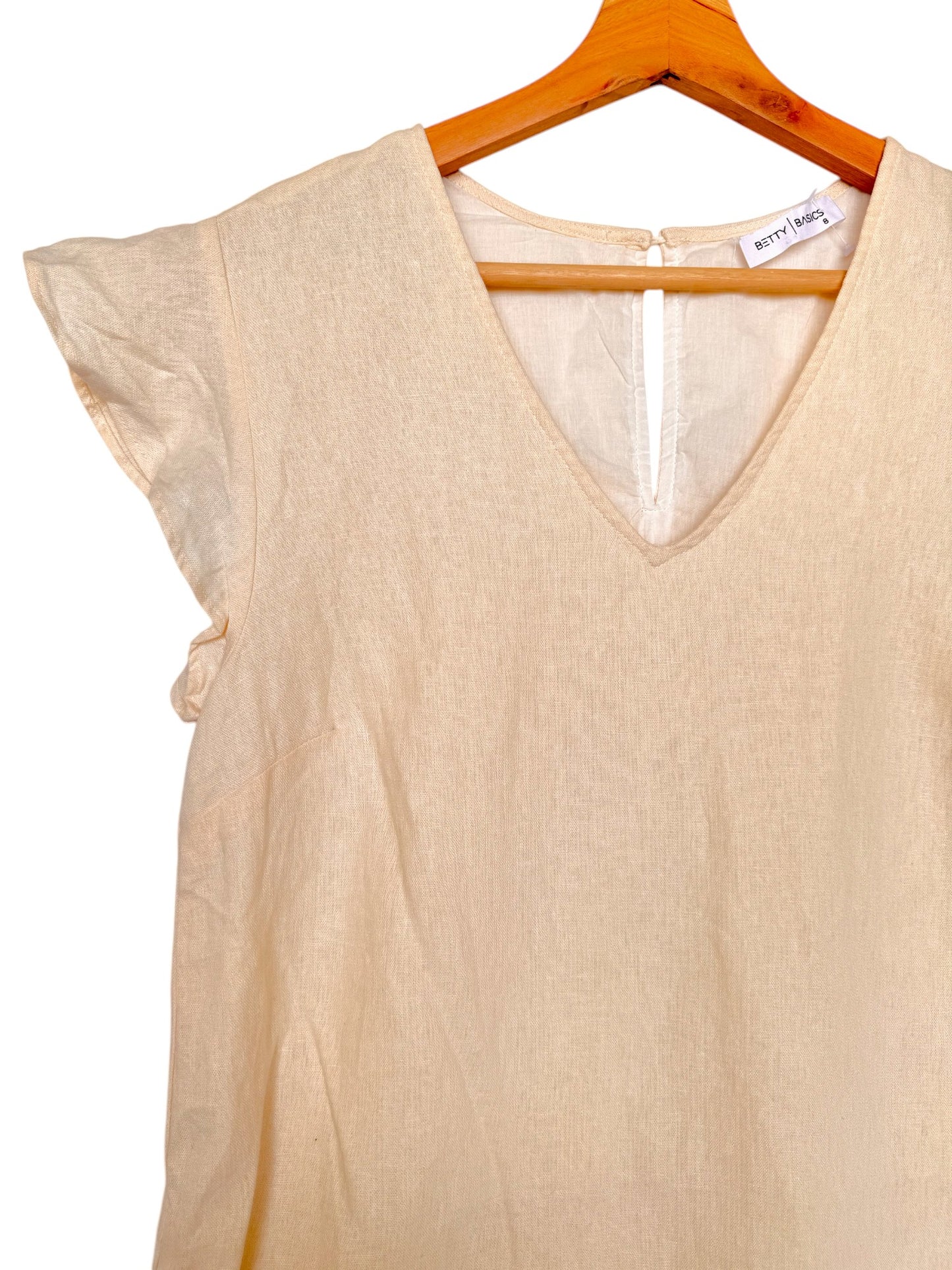 Betty Basics Cream White Linen Dress – Effortless Summer Chic