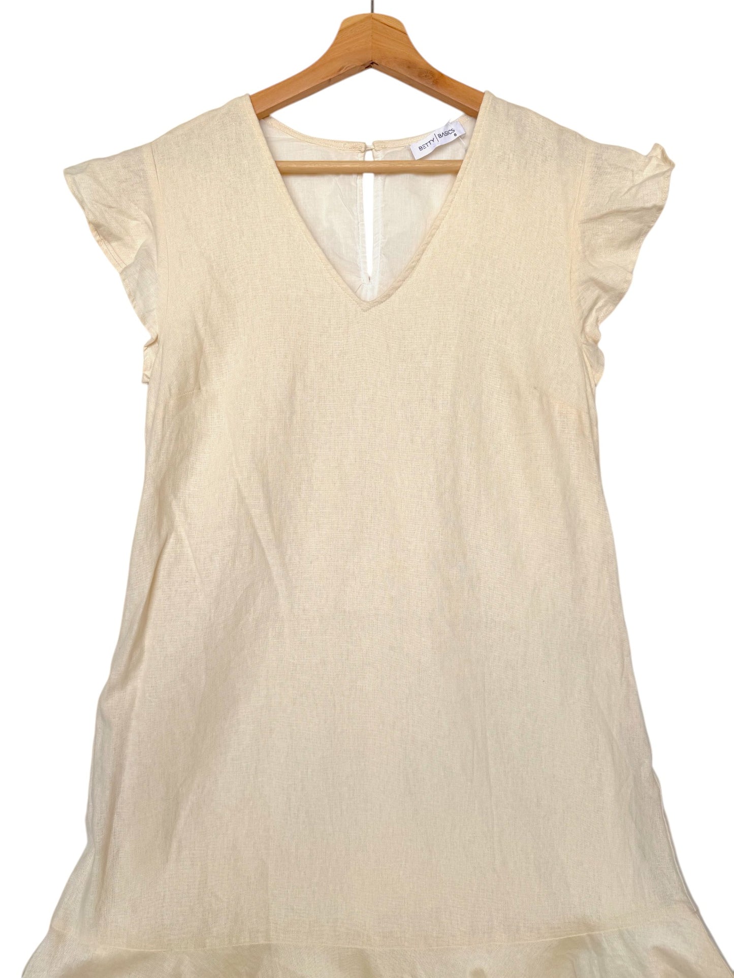 Betty Basics Cream White Linen Dress – Effortless Summer Chic