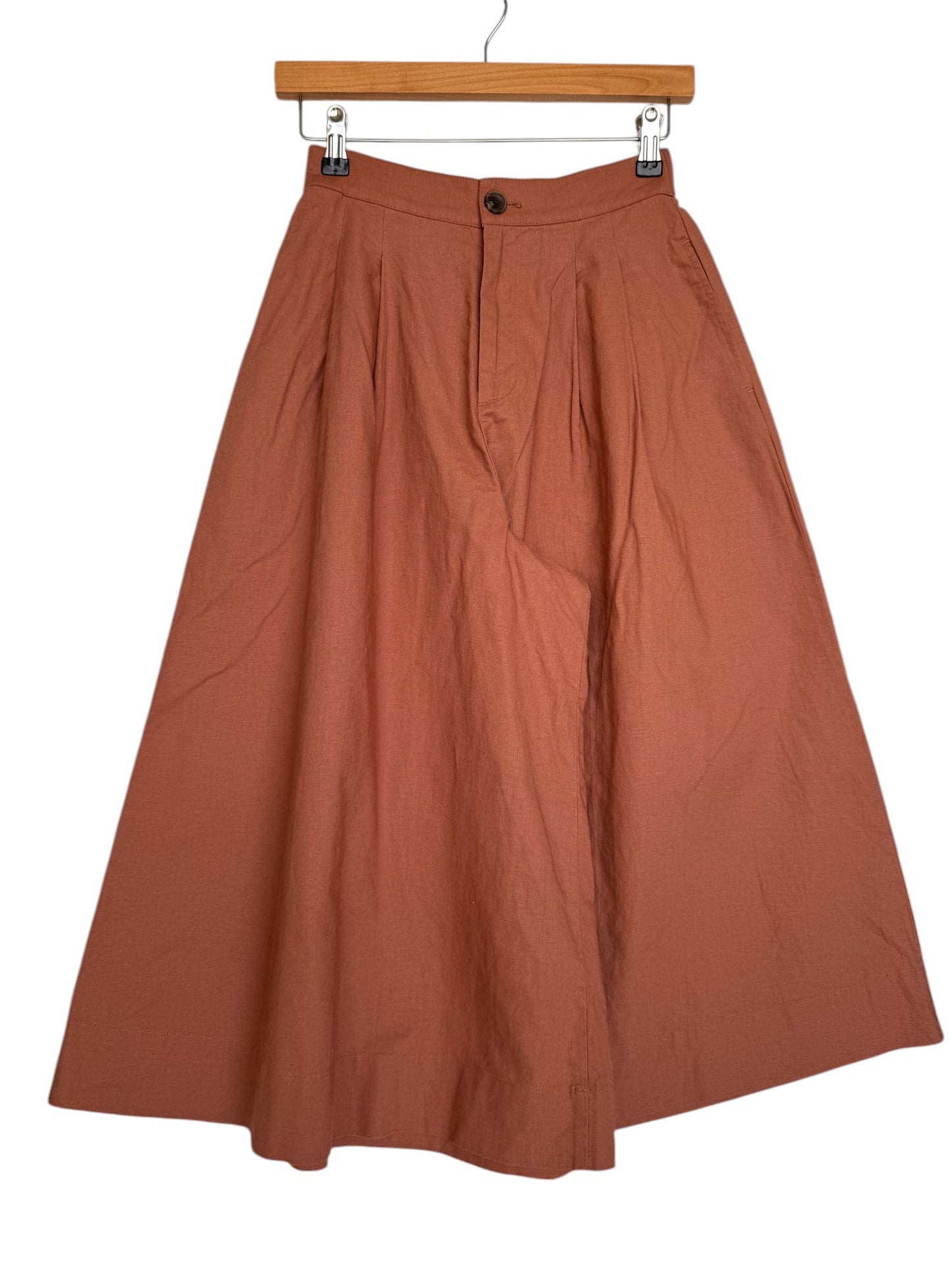 Terracotta Wide-Leg Culottes