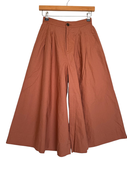 Terracotta Wide-Leg Culottes