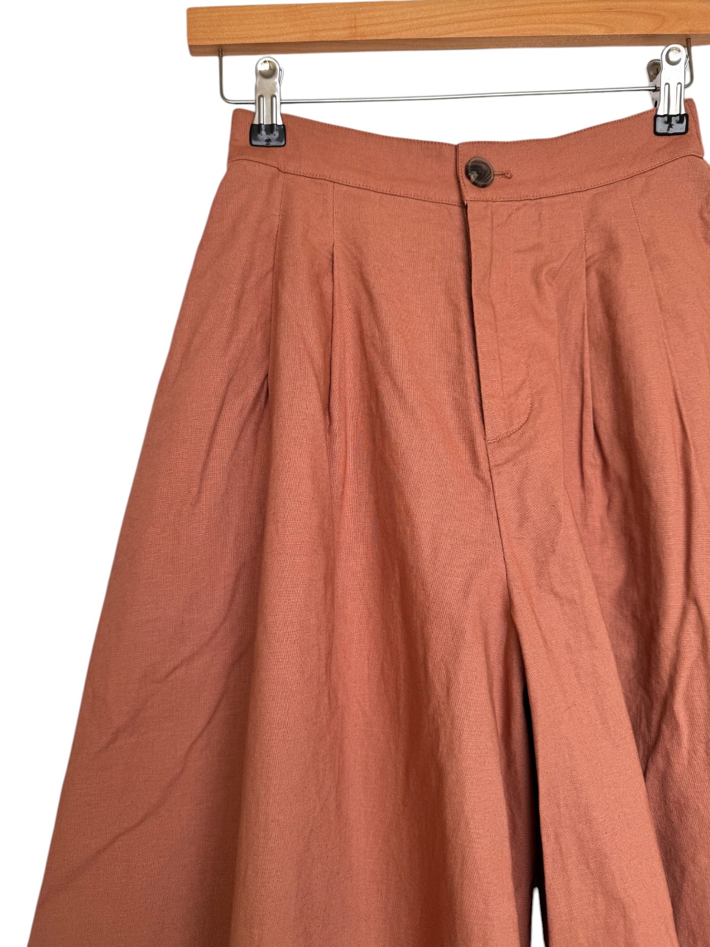 Terracotta Wide-Leg Culottes