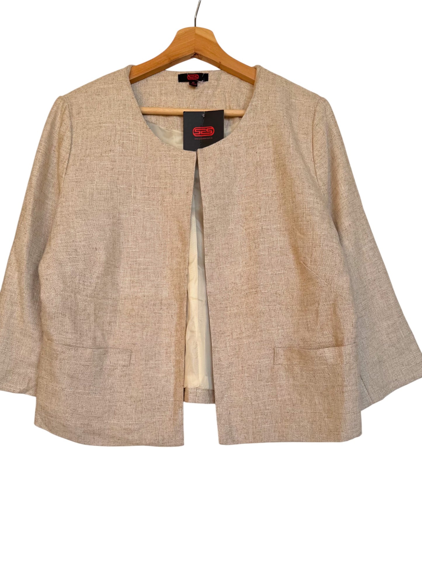 Oat Beige Linen Boxy Blazer – Timeless & Effortless Chic