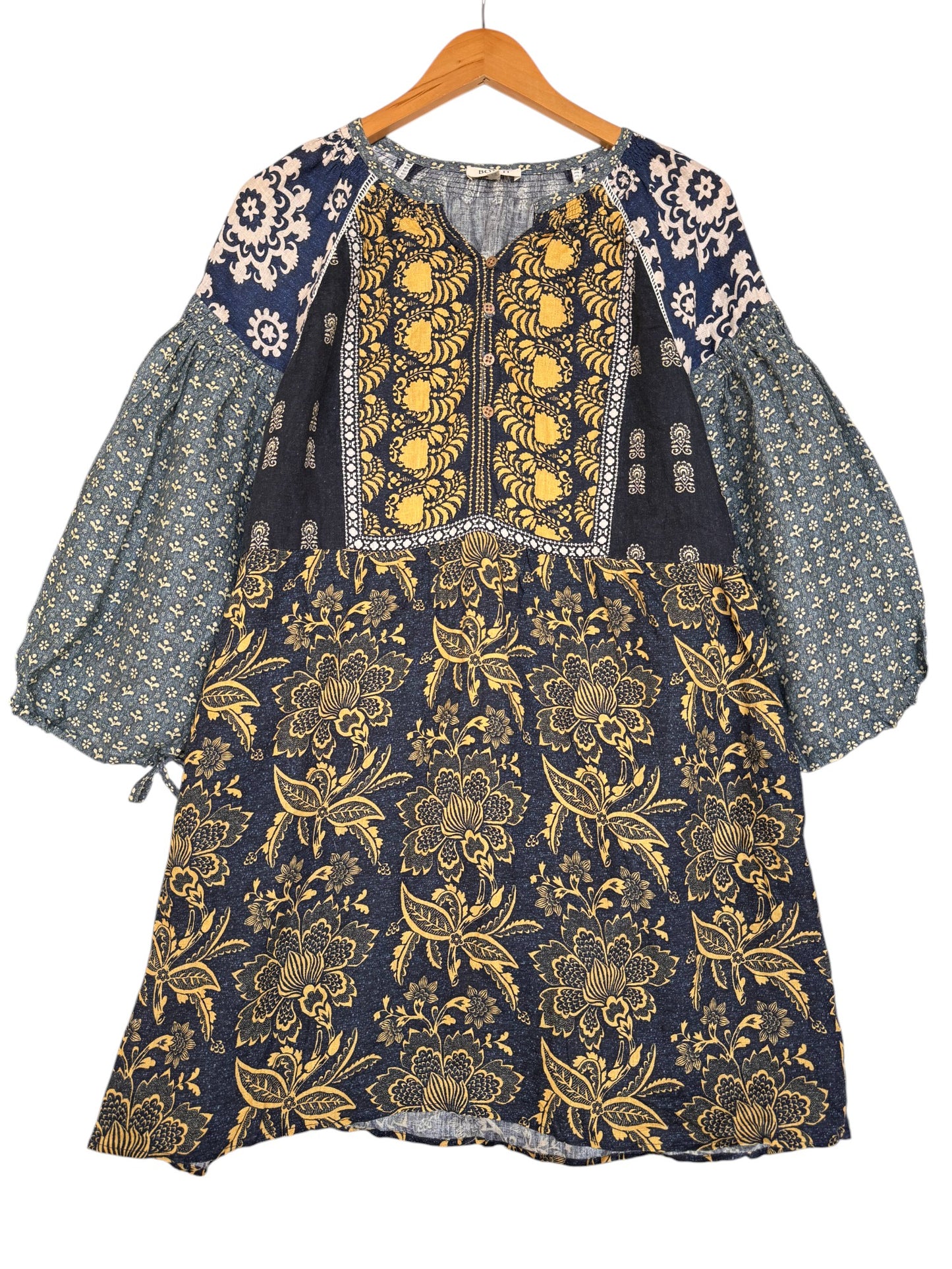 Boteh Florimonde Smock Dress – Timeless Boho Elegance