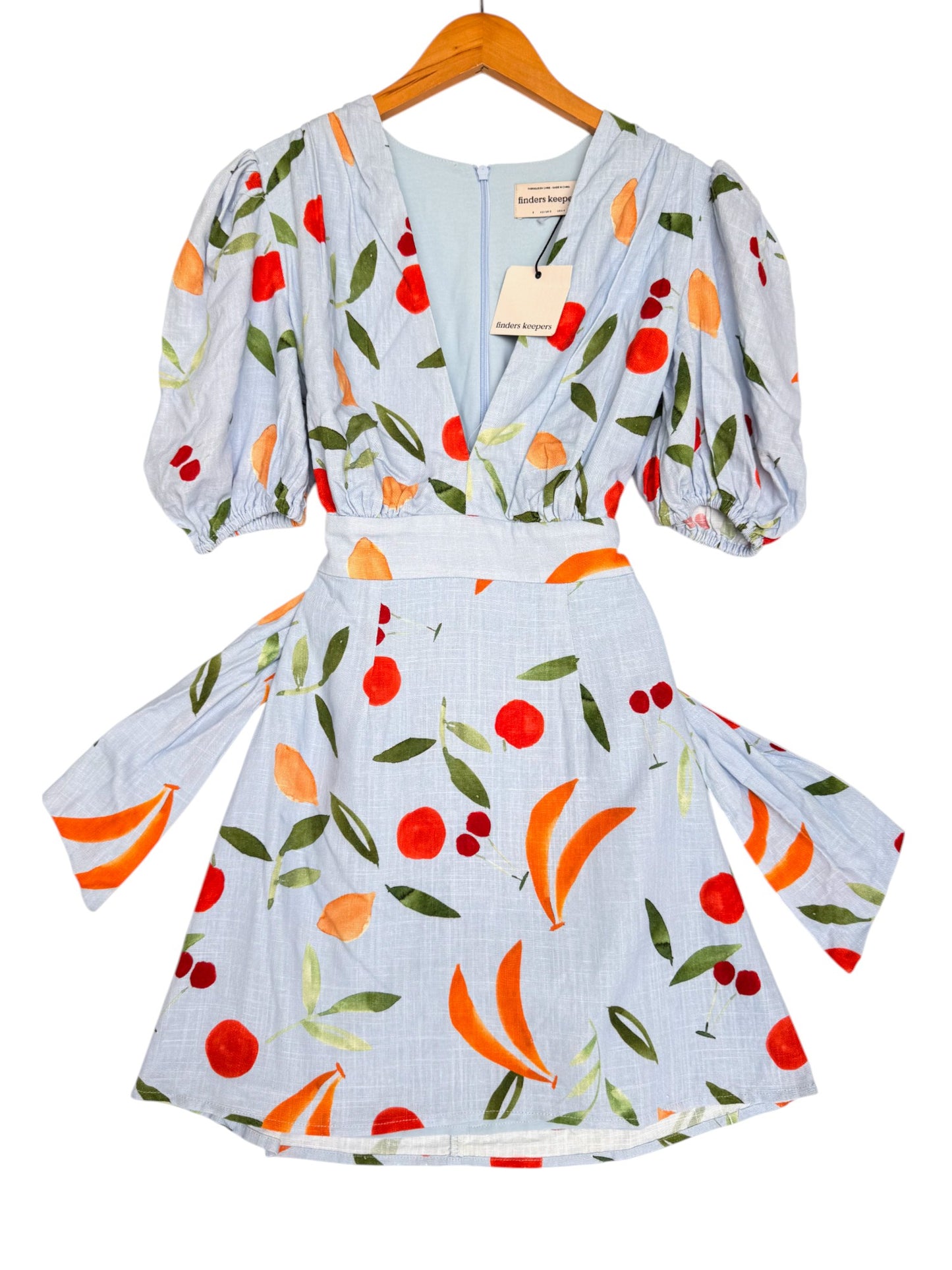 Finders Keepers Calypso Short Sleeve Summer Mini Dress - Floral