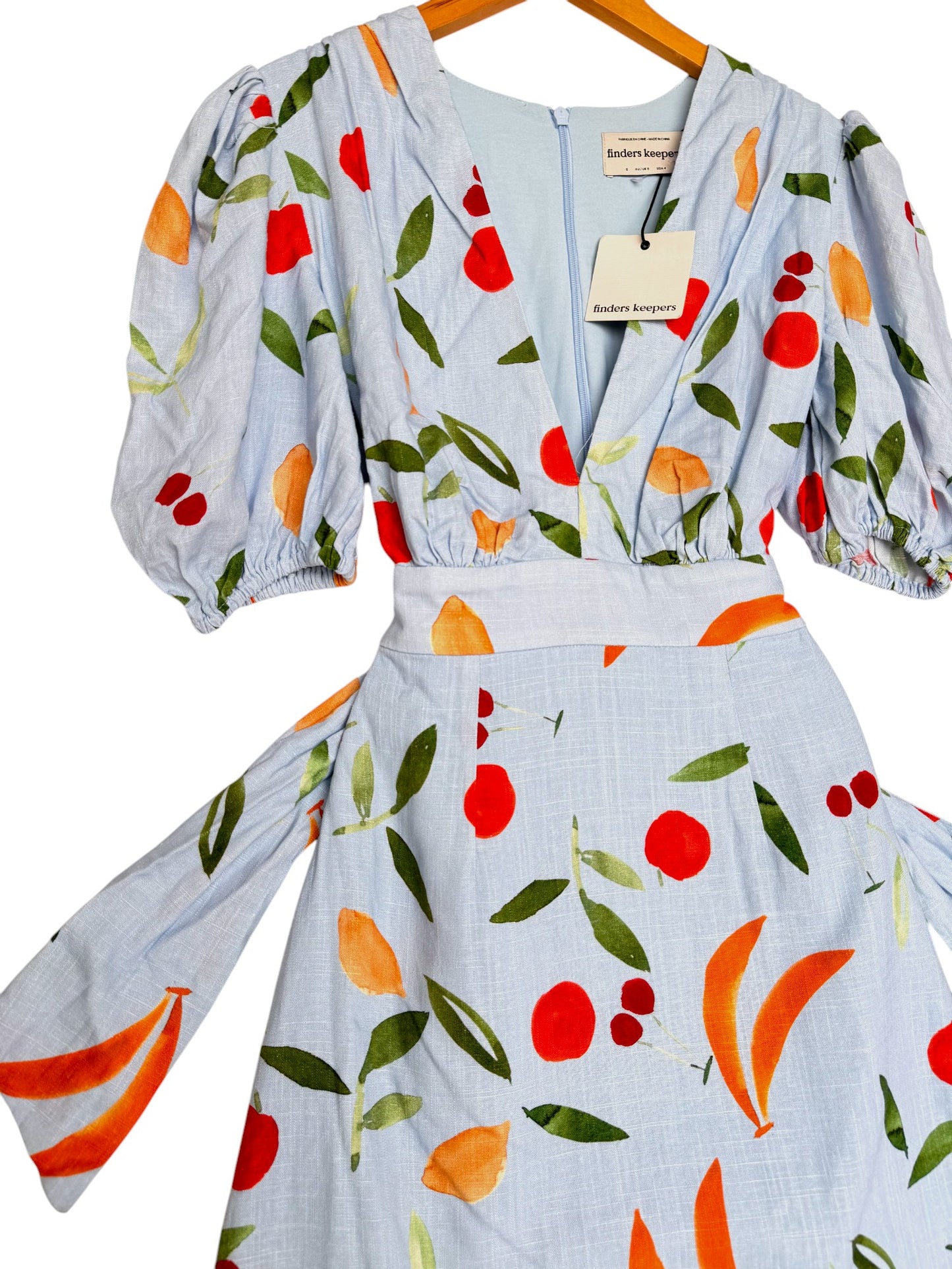Finders Keepers Calypso Short Sleeve Summer Mini Dress - Floral