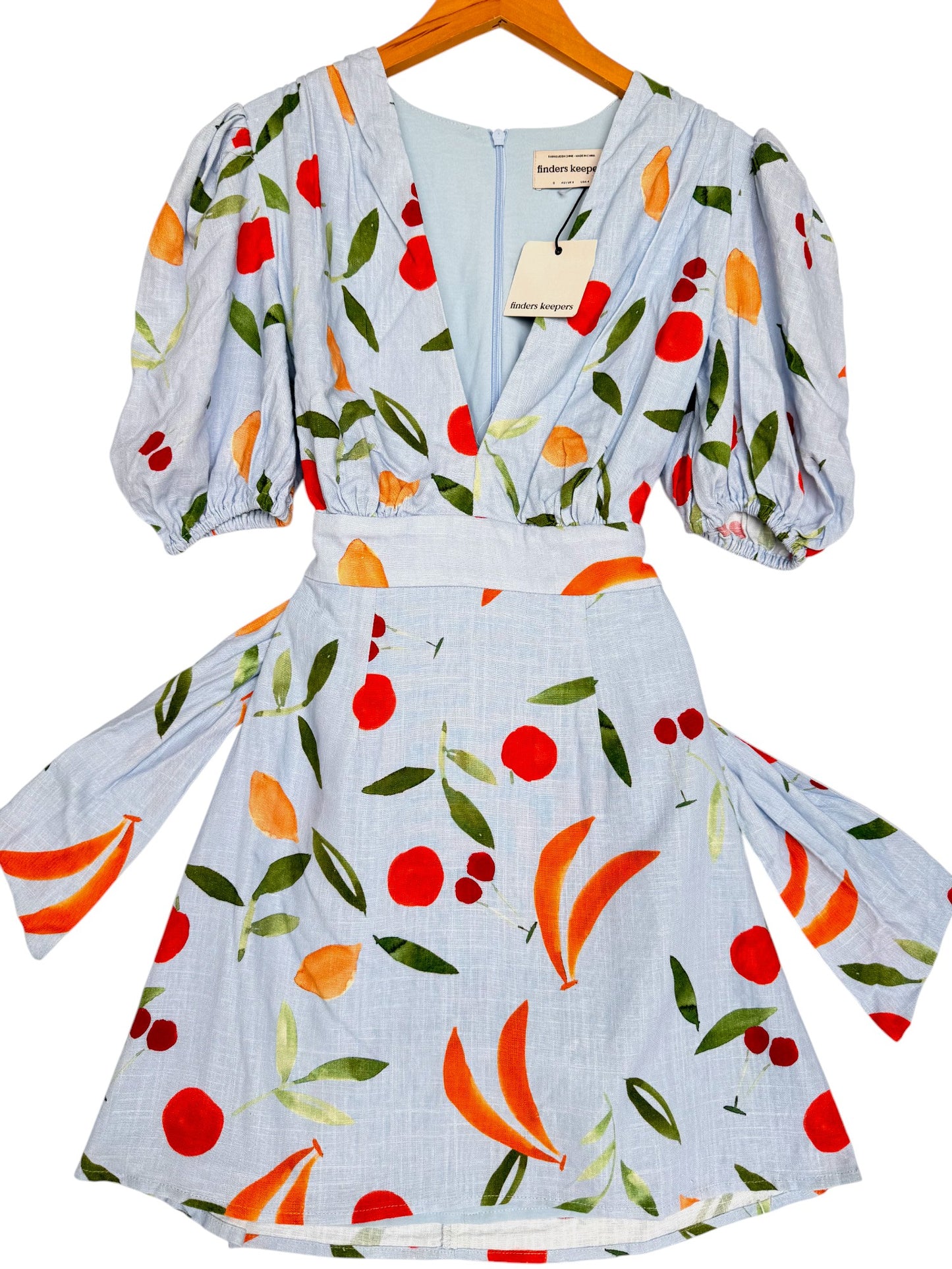Finders Keepers Calypso Short Sleeve Summer Mini Dress - Floral