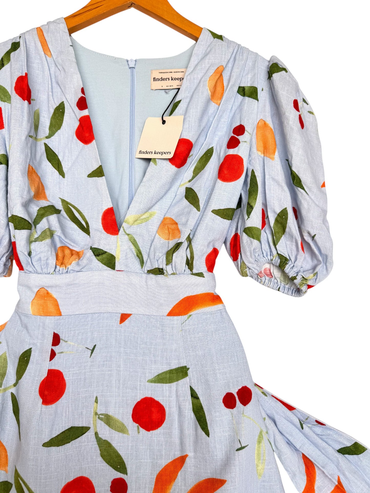 Finders Keepers Calypso Short Sleeve Summer Mini Dress - Floral
