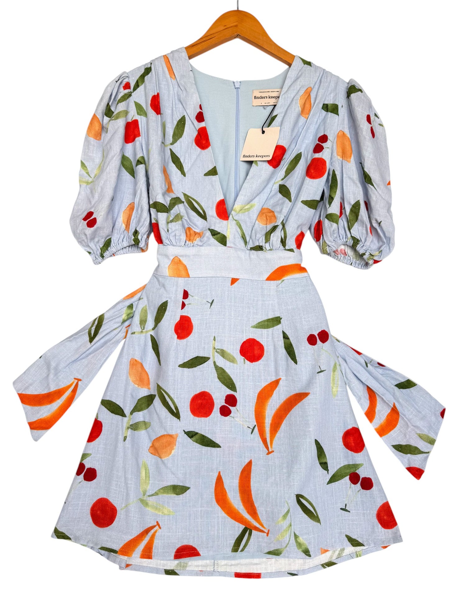 Finders Keepers Calypso Short Sleeve Summer Mini Dress - Floral