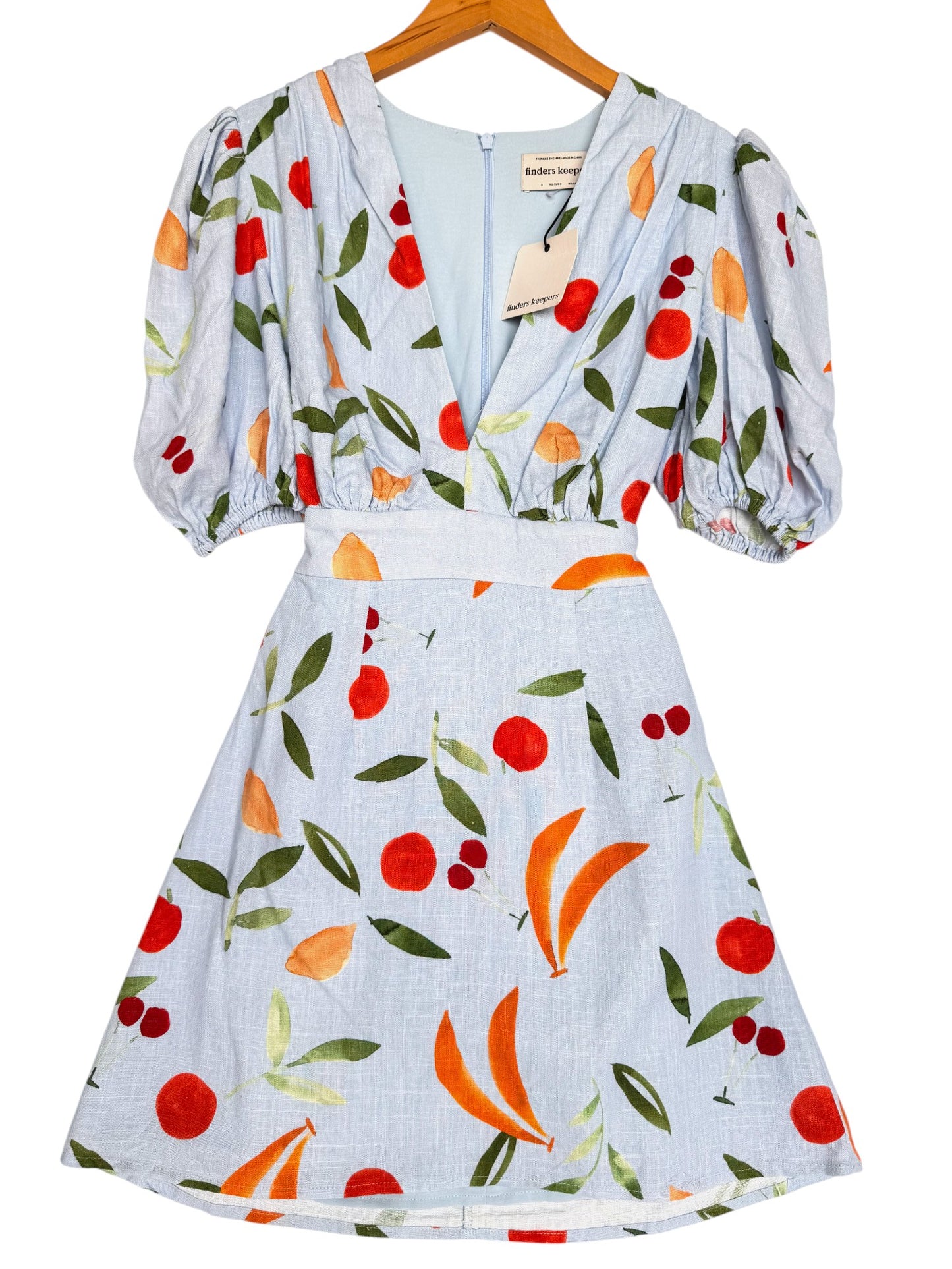 Finders Keepers Calypso Short Sleeve Summer Mini Dress - Floral