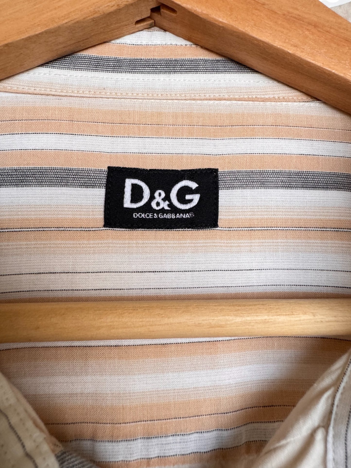 Vintage D&G Mud N Dust Cotton Shirt in Light Beige