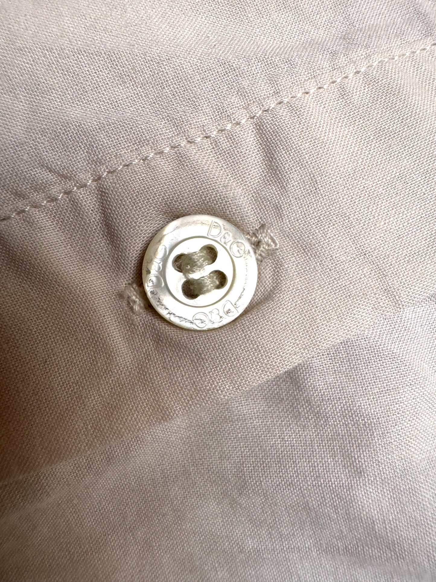 Vintage D&G Mud N Dust Cotton Shirt in Light Beige