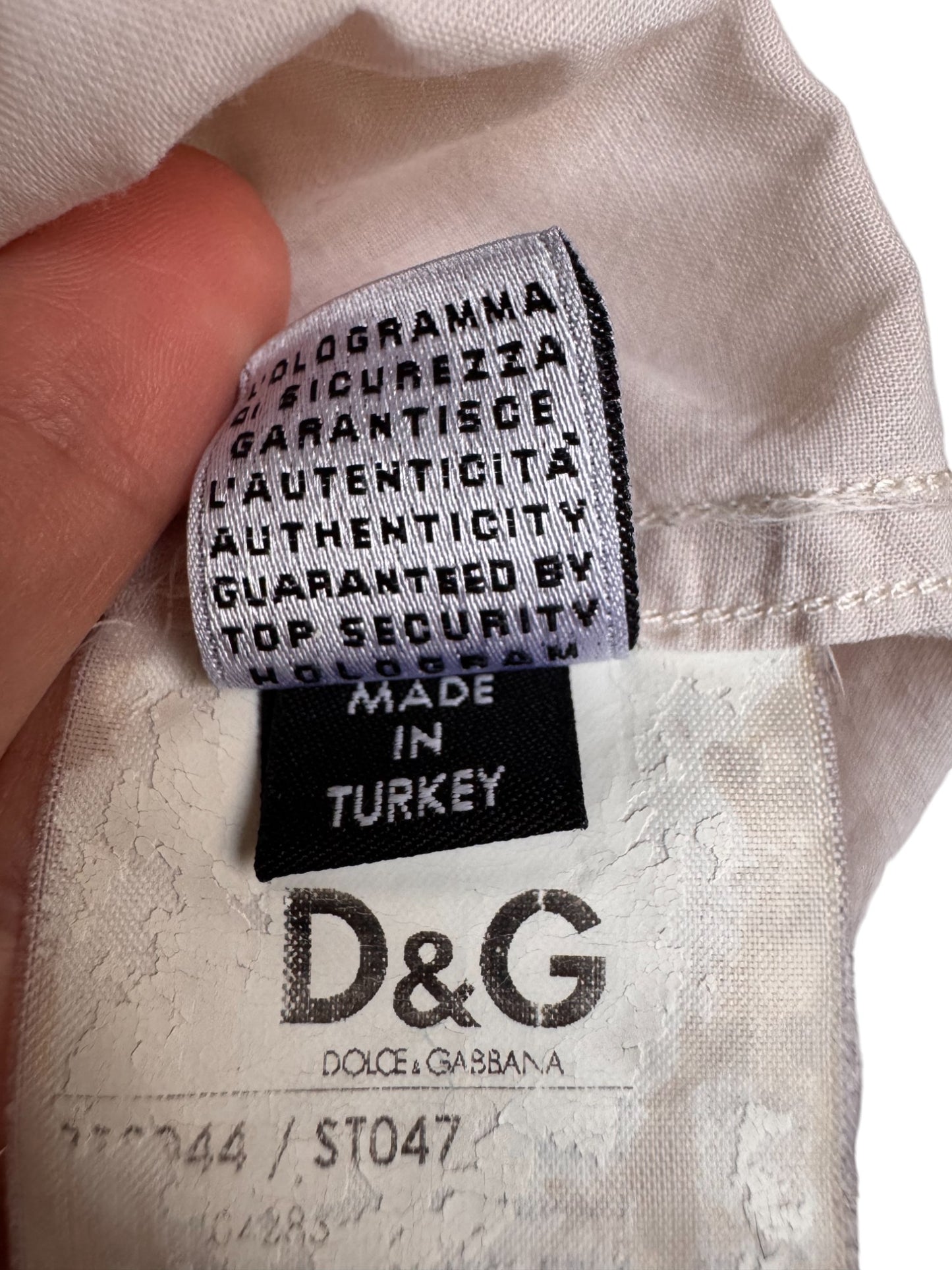 Vintage D&G Mud N Dust Cotton Shirt in Light Beige