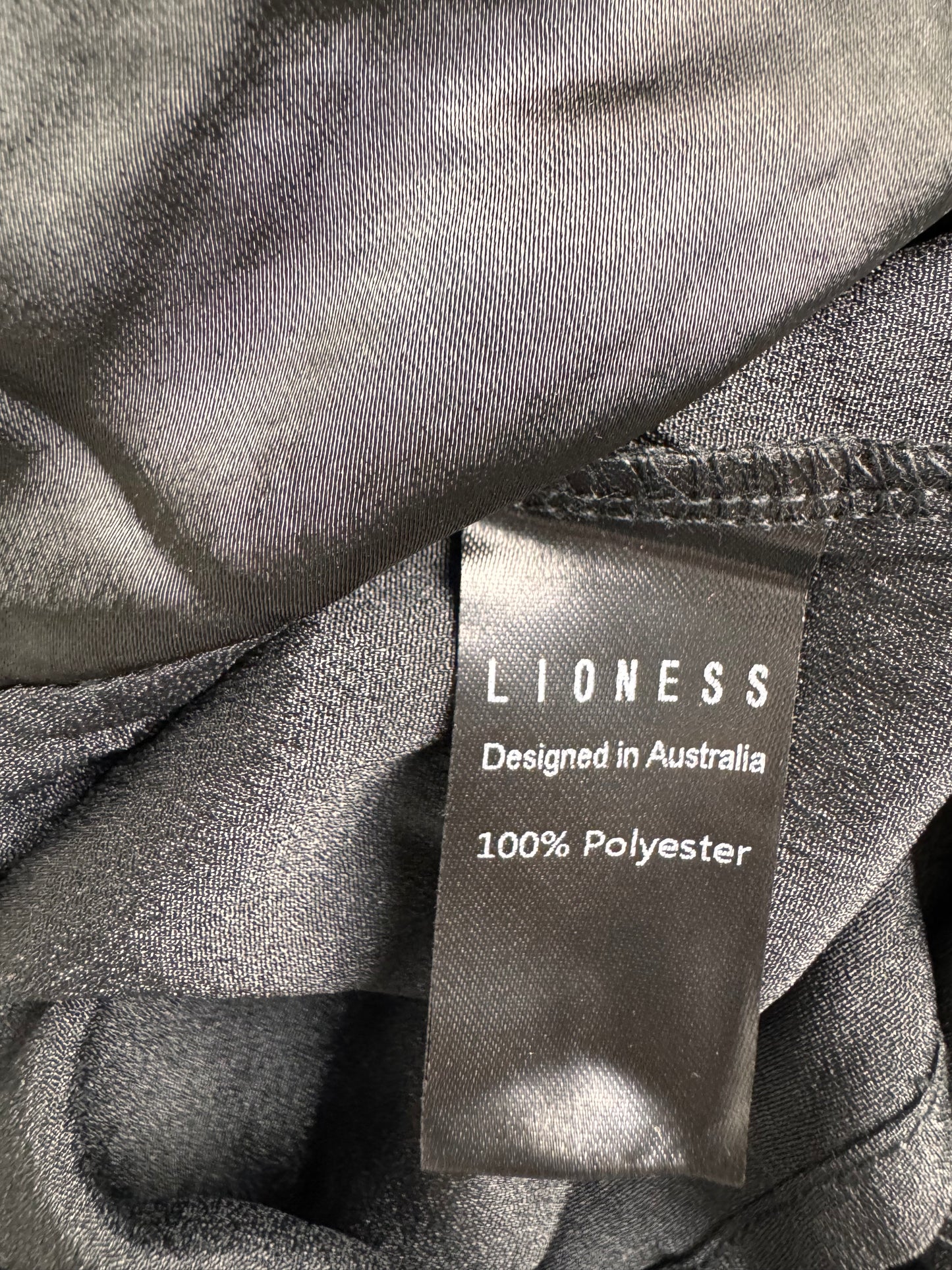 Romantic Black Lace-Trimmed Camisole Dress by Lioness