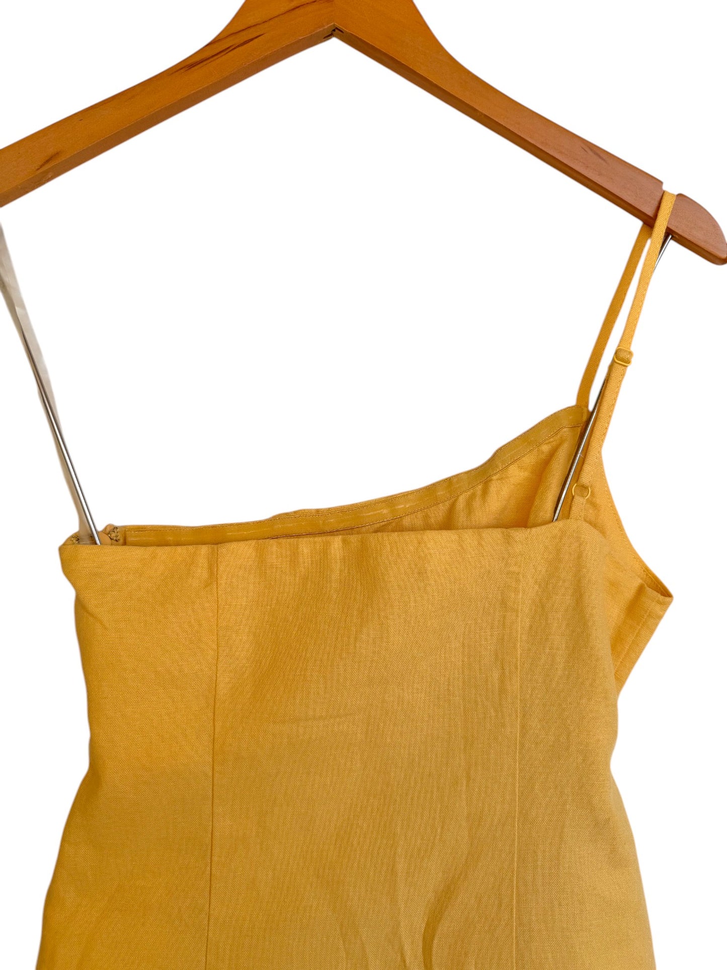 Glassons Asymmetrical One-Shoulder Yellow Mini Dress – Chic & Effortless