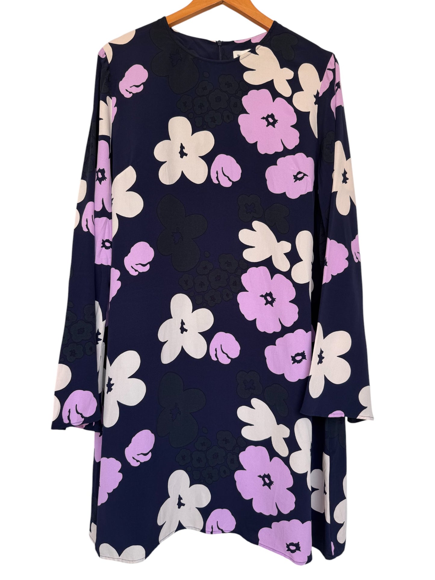 Marimekko Pilke Kevätalkoot Dress – Dark Navy Blue Floral