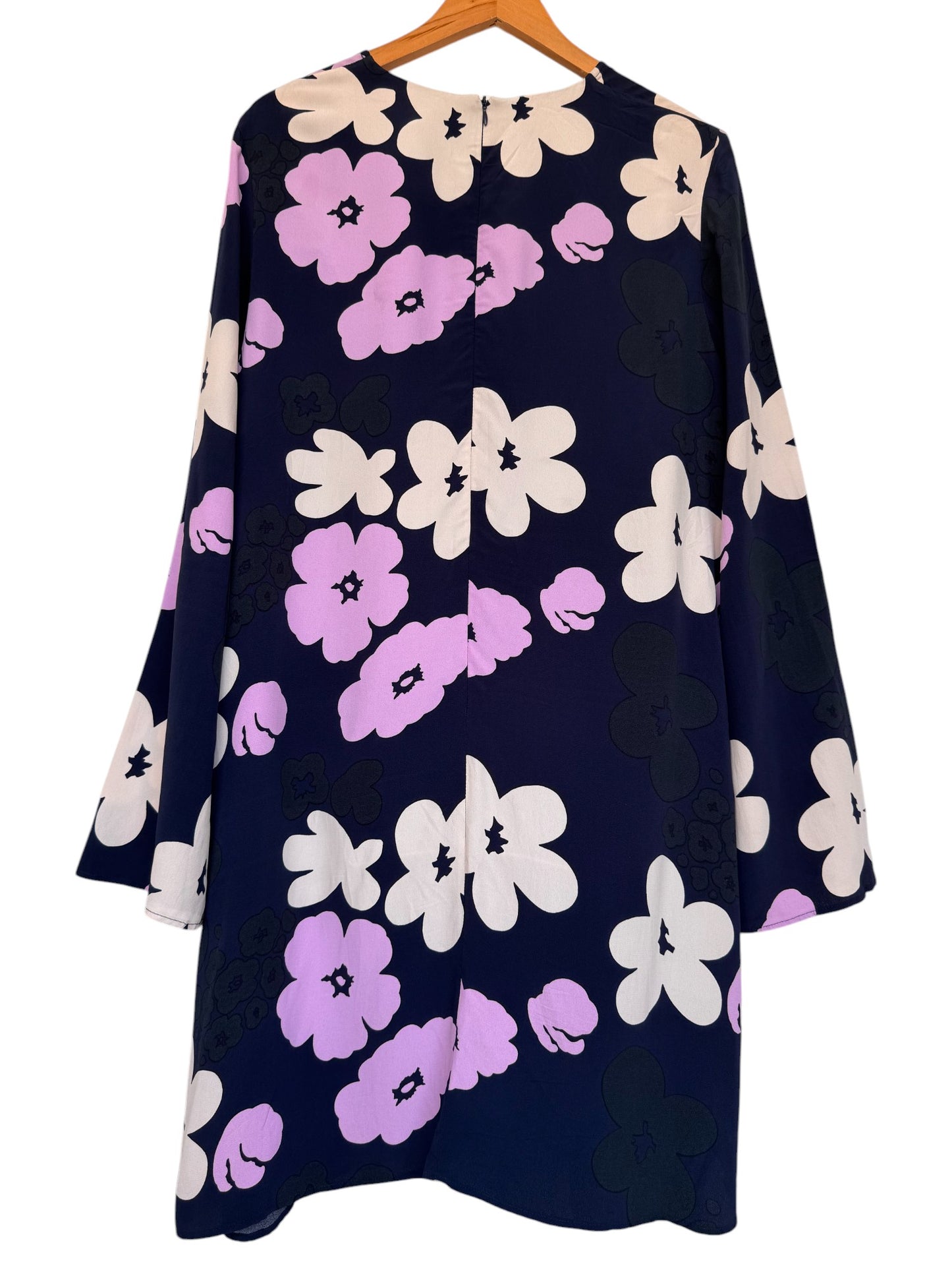 Marimekko Pilke Kevätalkoot Dress – Dark Navy Blue Floral