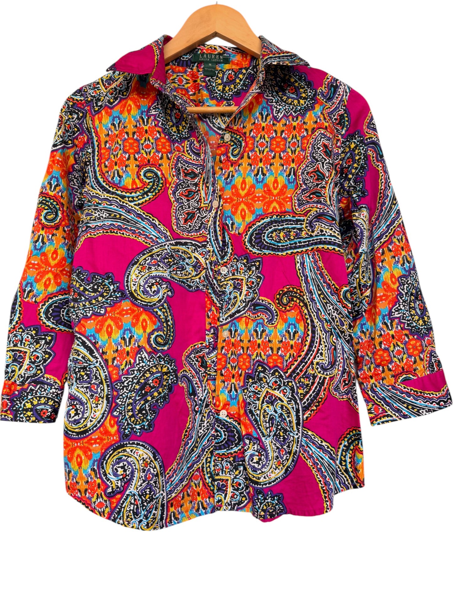 Ralph Lauren Multi-colored Paisley Shirt – Vibrant & Timeless