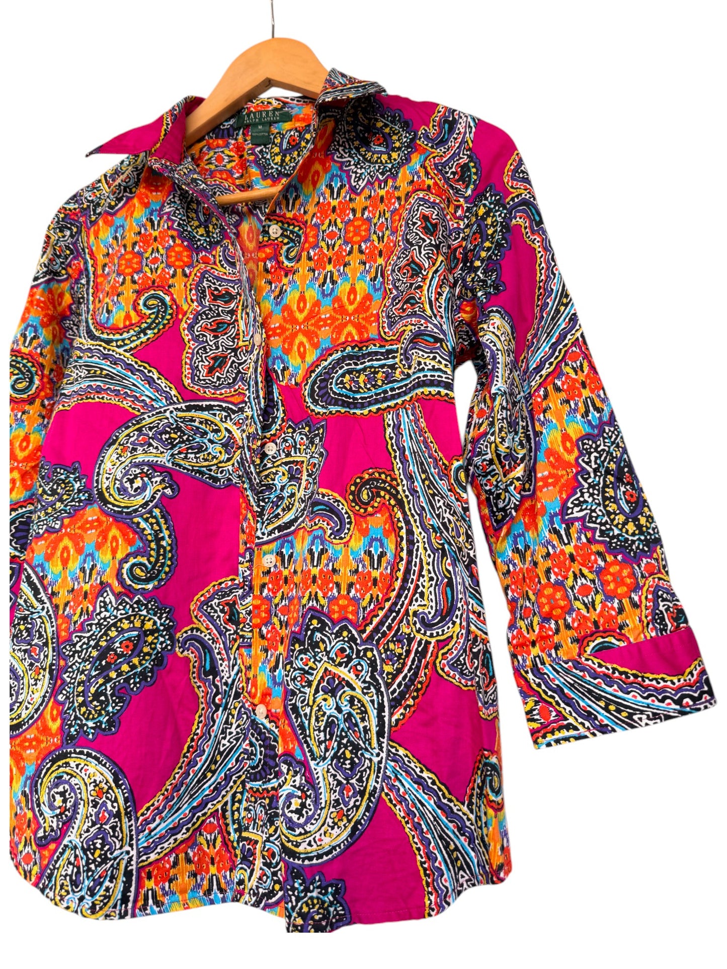 Ralph Lauren Multi-colored Paisley Shirt – Vibrant & Timeless