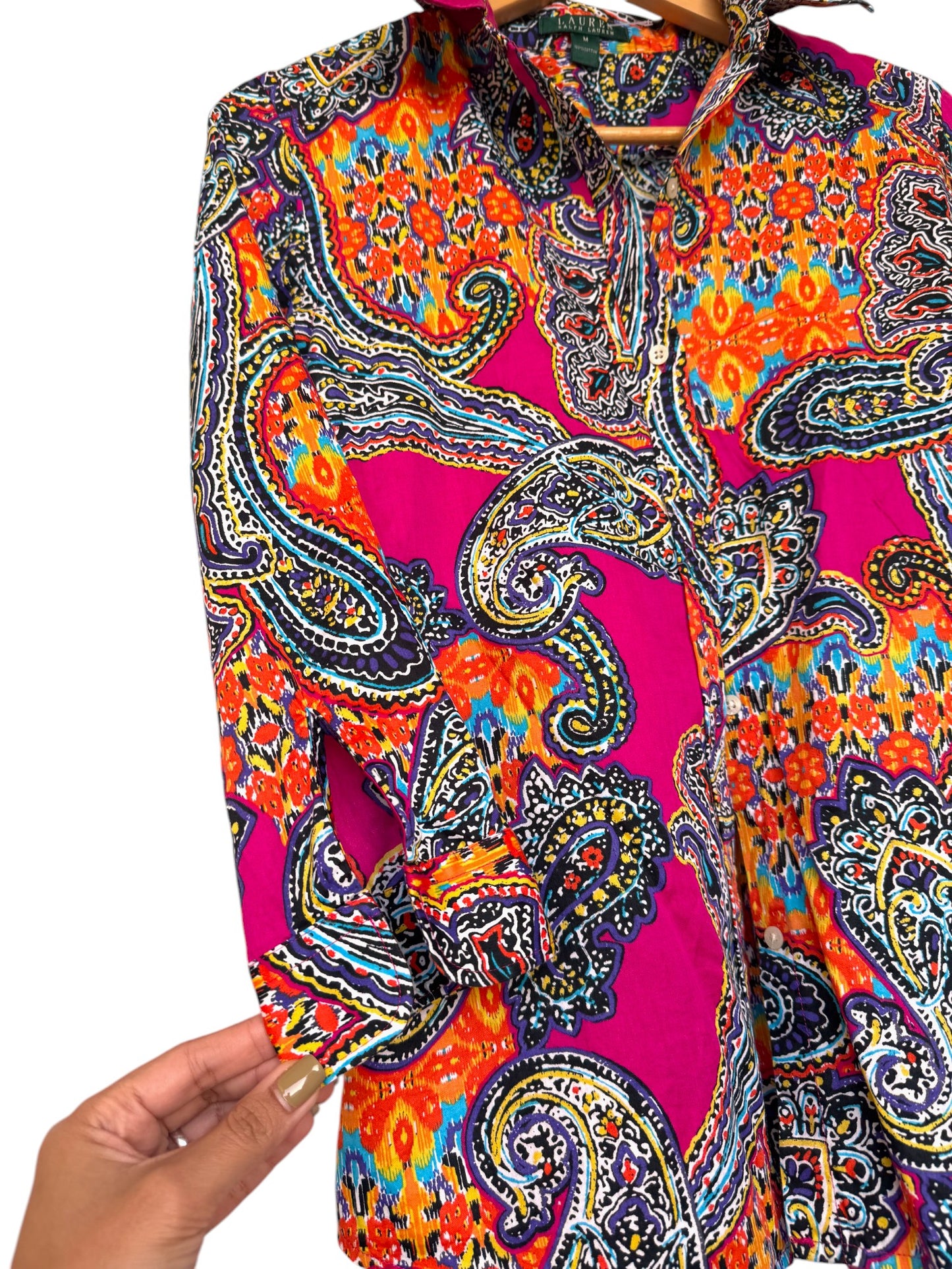 Ralph Lauren Multi-colored Paisley Shirt – Vibrant & Timeless