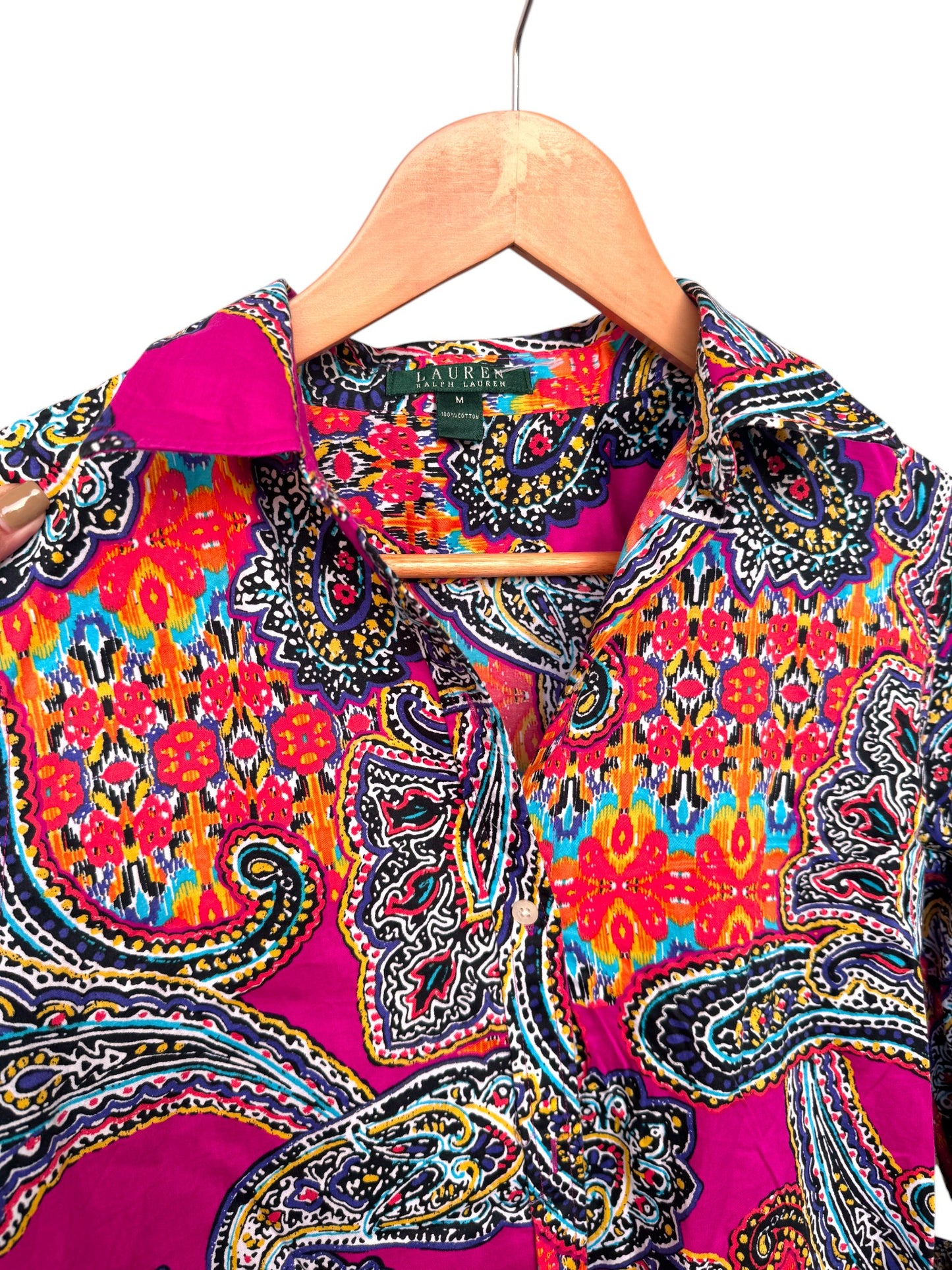 Ralph Lauren Multi-colored Paisley Shirt – Vibrant & Timeless