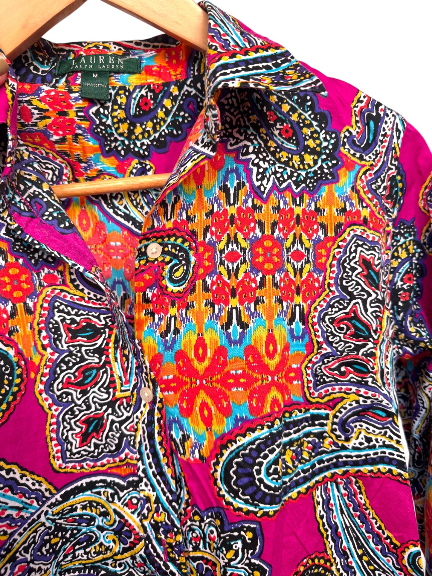 Ralph Lauren Multi-colored Paisley Shirt – Vibrant & Timeless
