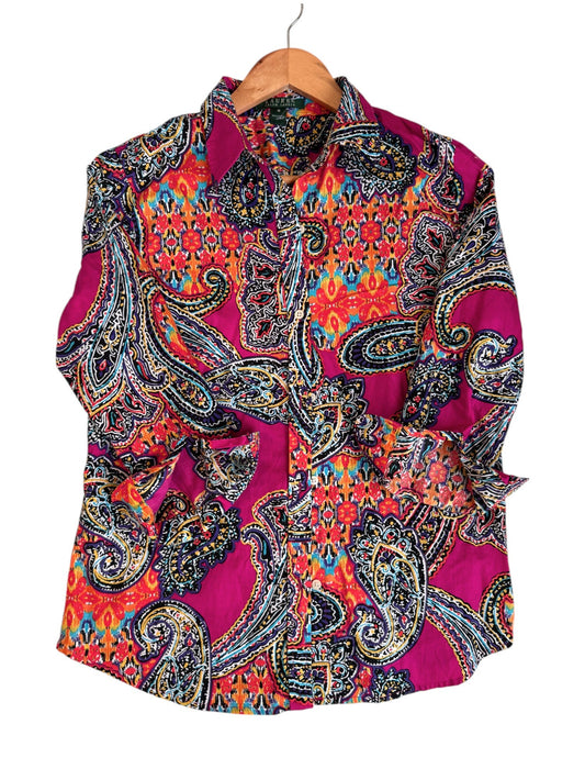 Ralph Lauren Multi-colored Paisley Shirt – Vibrant & Timeless