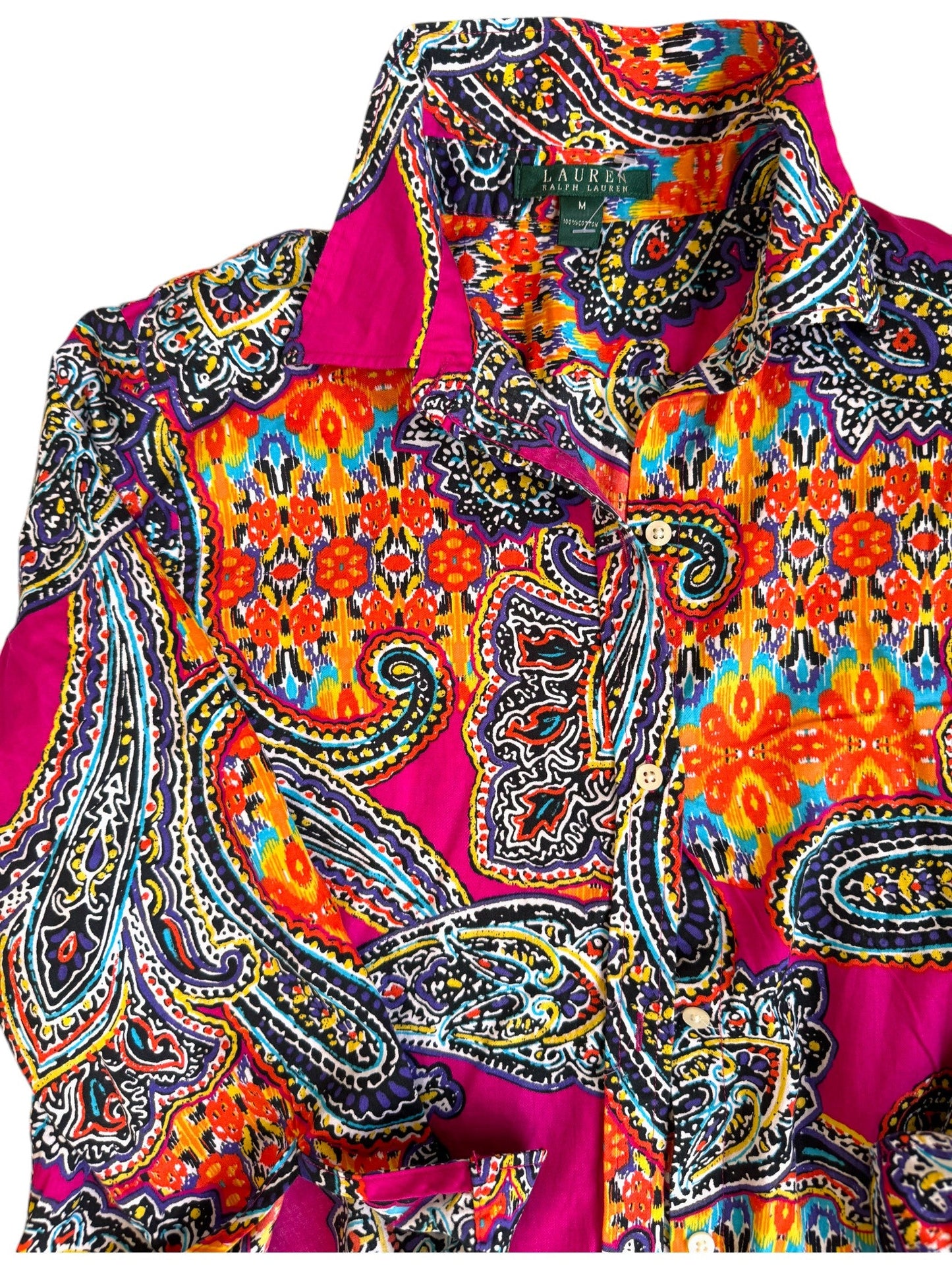 Ralph Lauren Multi-colored Paisley Shirt – Vibrant & Timeless