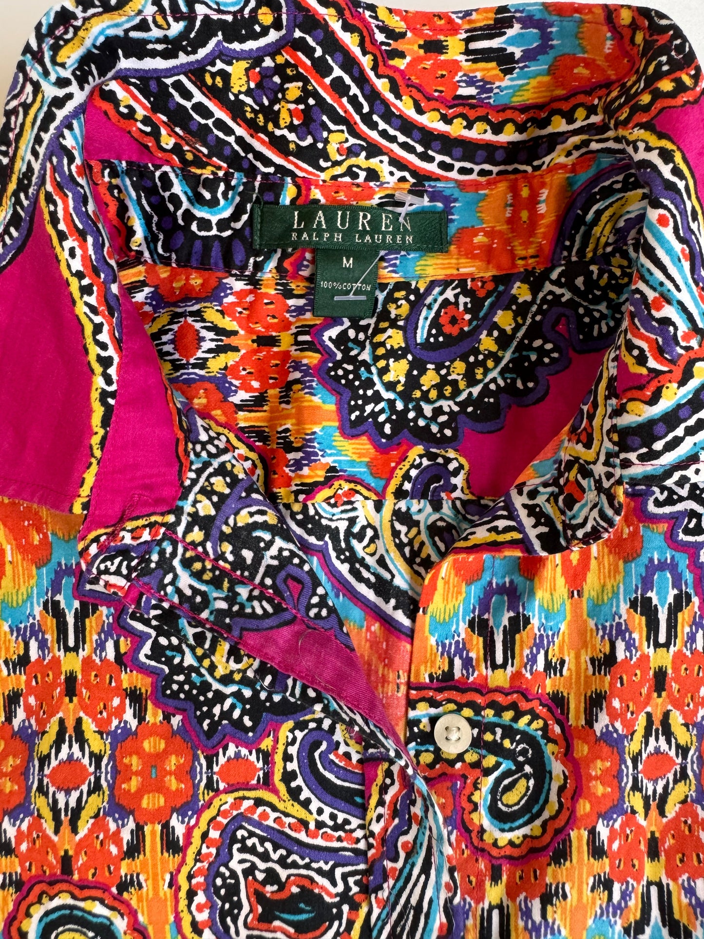 Ralph Lauren Multi-colored Paisley Shirt – Vibrant & Timeless