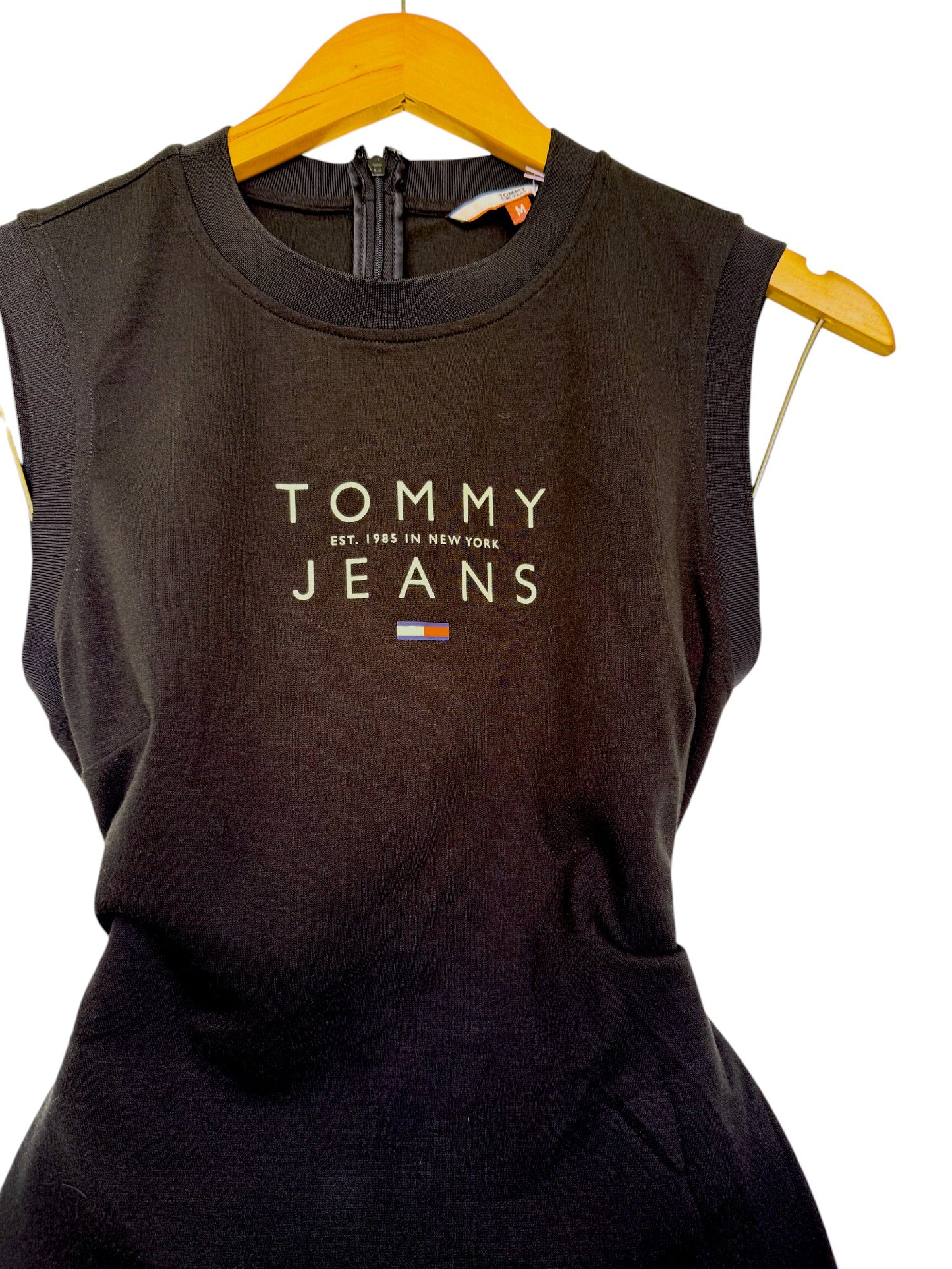 Tommy Hilfiger Black Sleeveless Bodycon Dress – Effortless Casual Chic