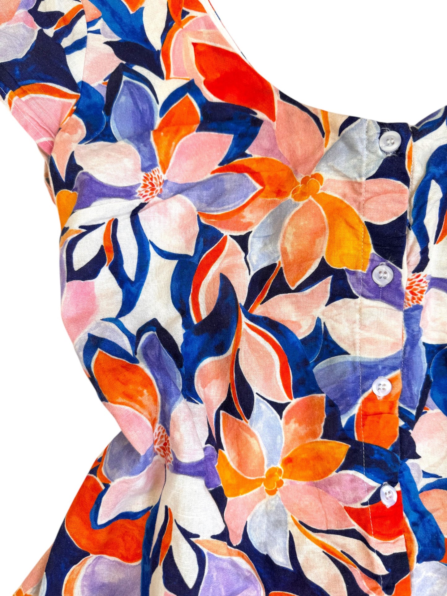 Atmos&Here Blue Floral Bow Back Mini Dress