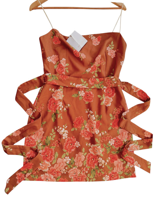 Pasduchas Cinnamon Floral Mini Dress