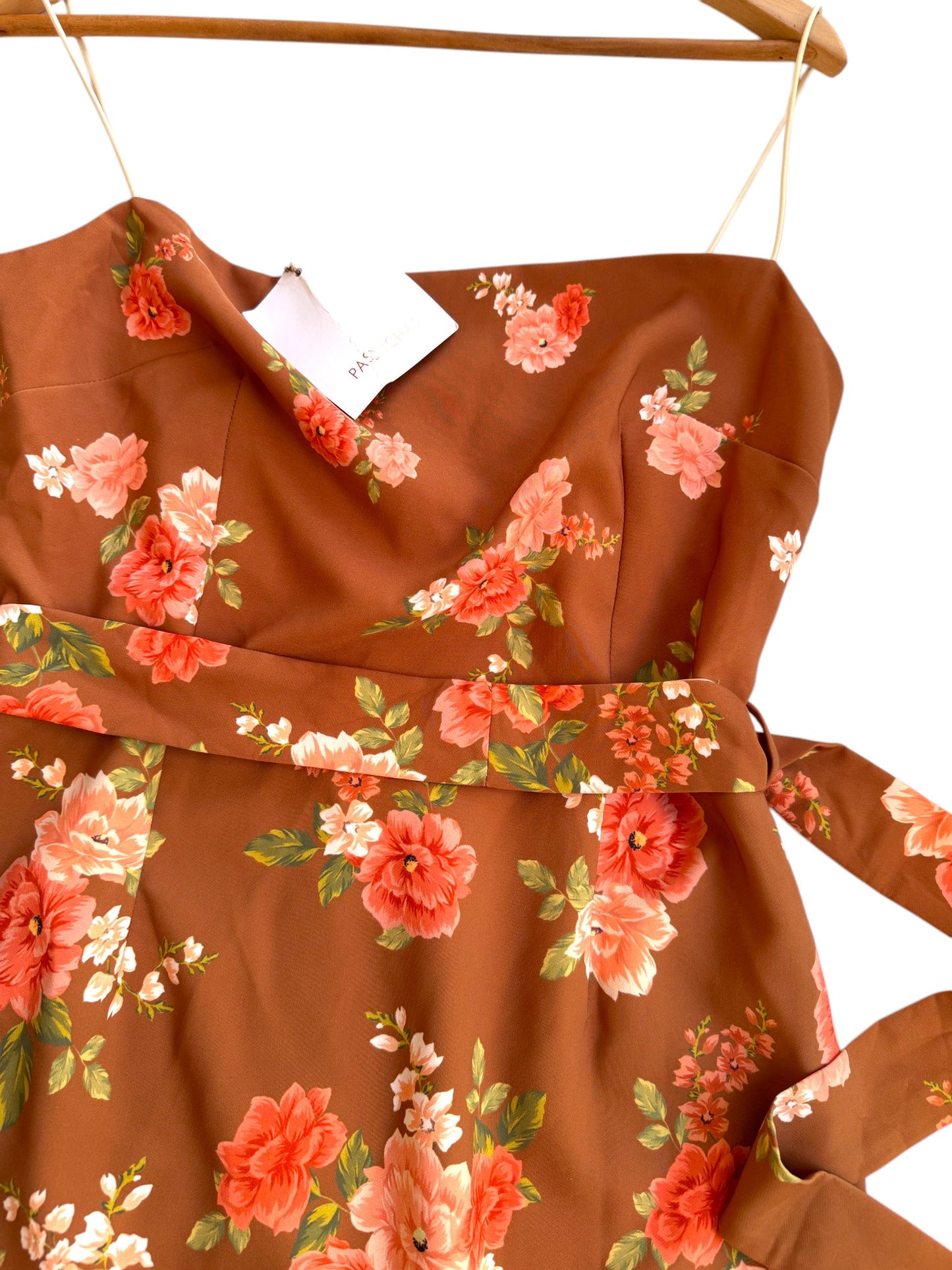 Pasduchas Cinnamon Floral Mini Dress