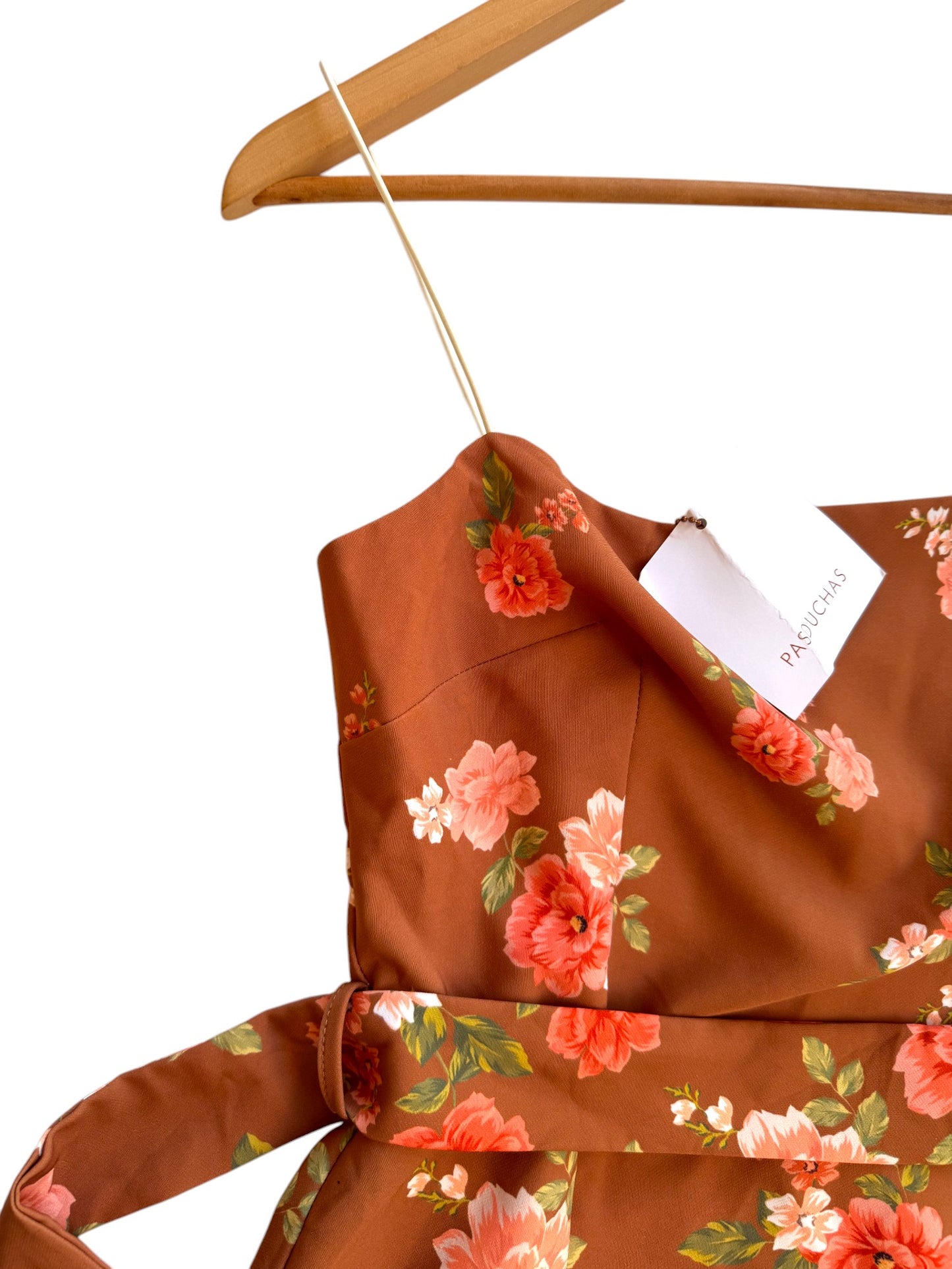 Pasduchas Cinnamon Floral Mini Dress