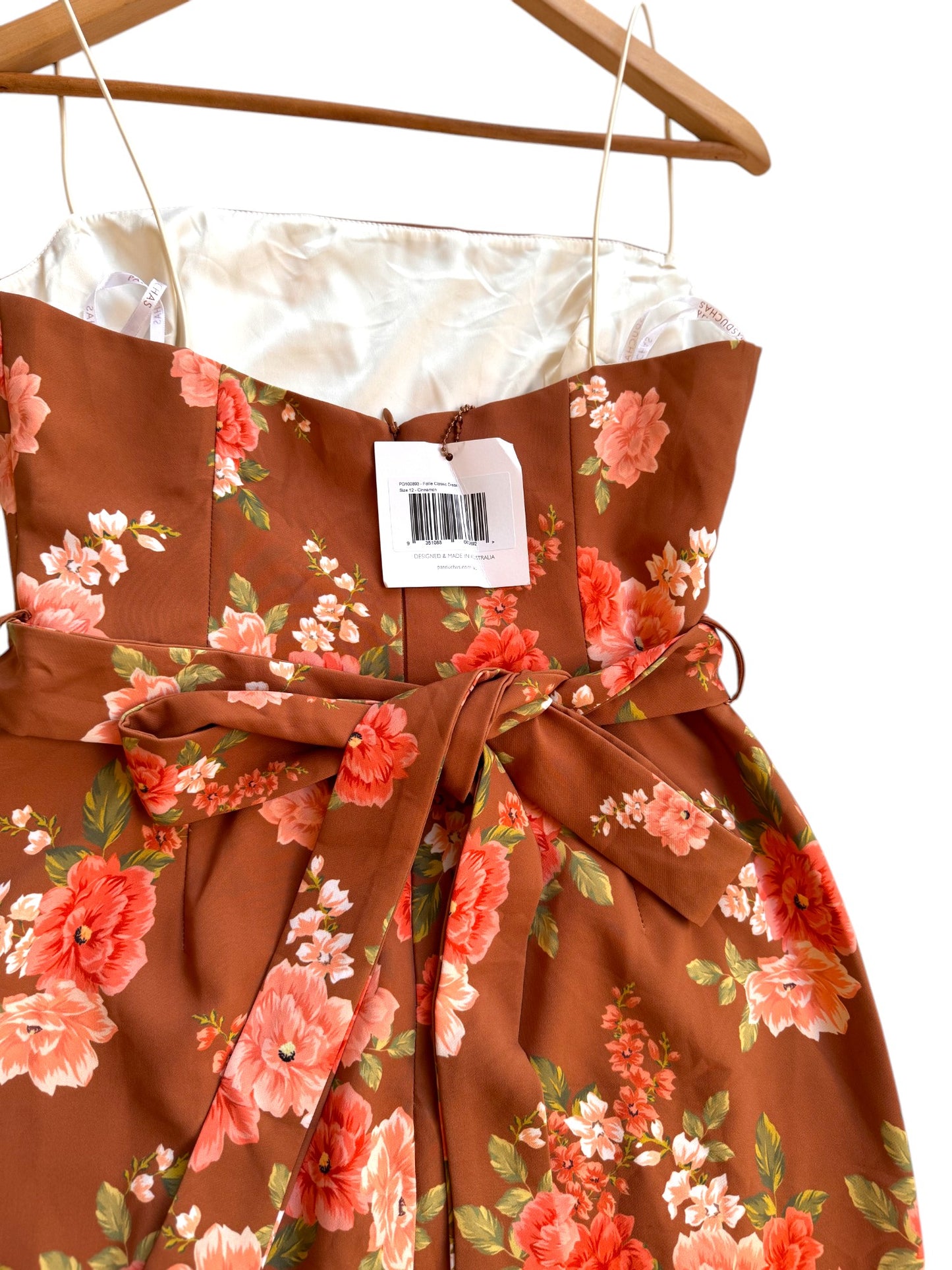 Pasduchas Cinnamon Floral Mini Dress