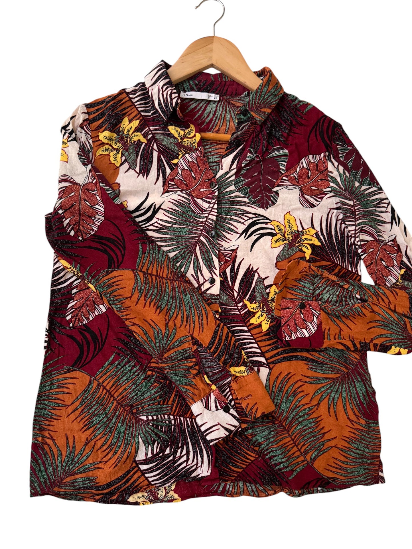 Vintage Inspired Tropical Print Shirt
