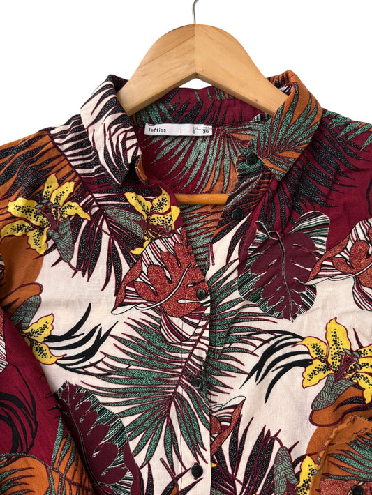 Vintage Inspired Tropical Print Shirt