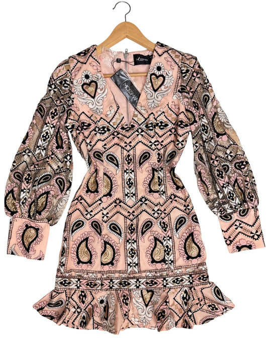 M0ssman "The Affirmation" Embroidered Mini Dress