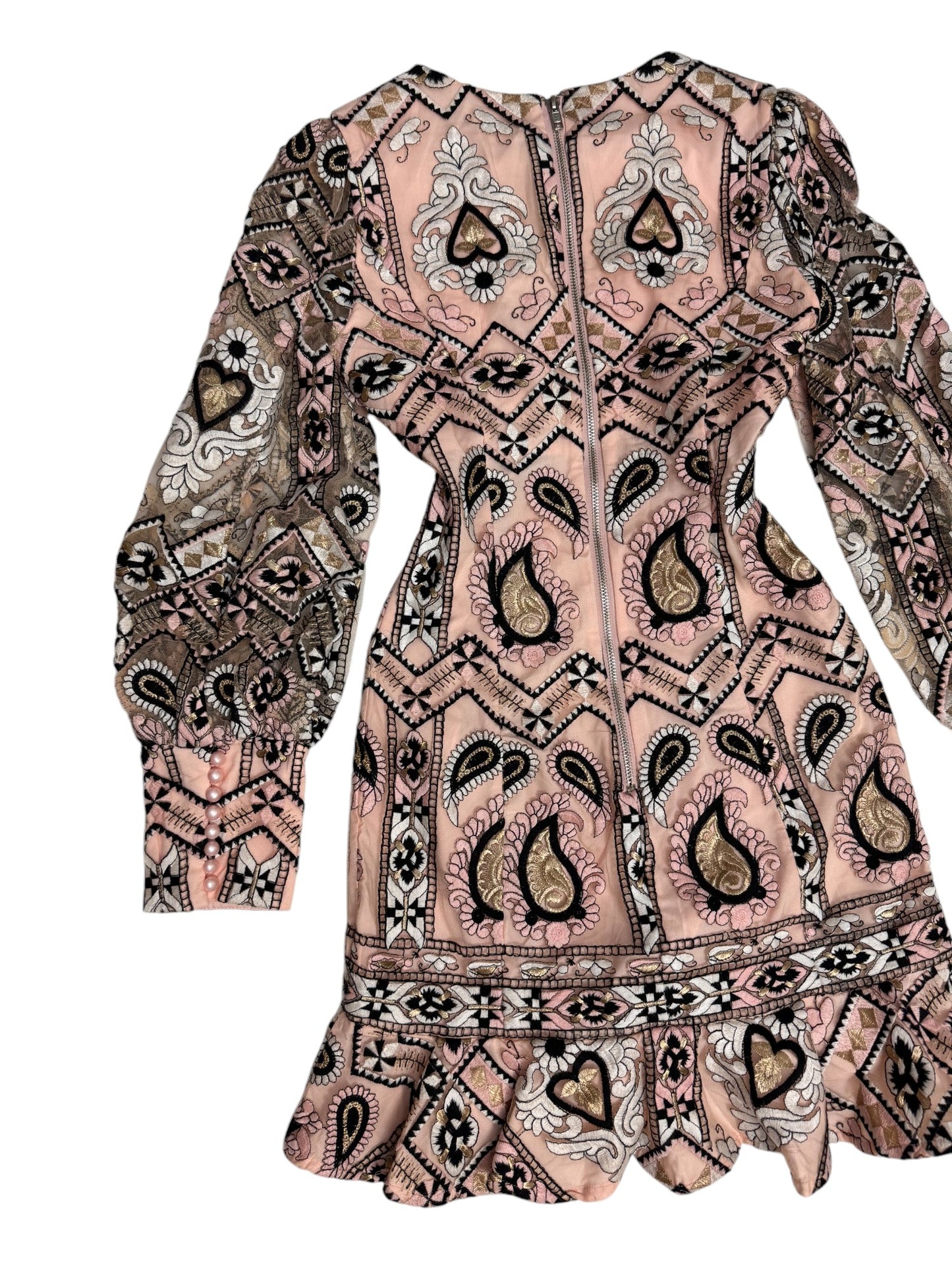M0ssman "The Affirmation" Embroidered Mini Dress