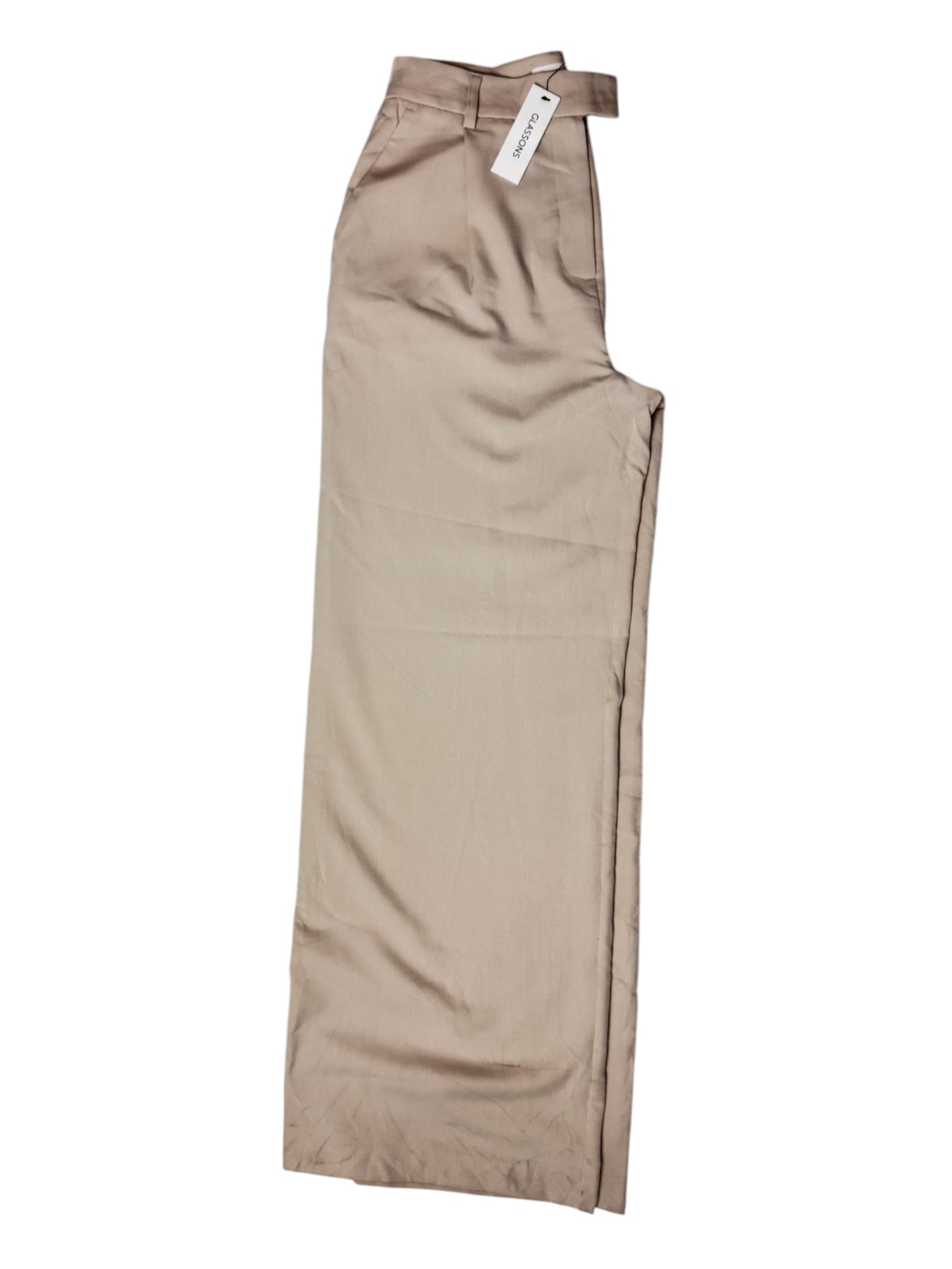 Glassons Wide Leg Trousers in Natural Beige – New with Tags
