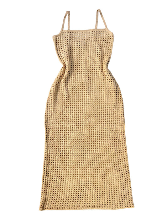 Subtitled Oat Crochet Knit Maxi Beach Dress