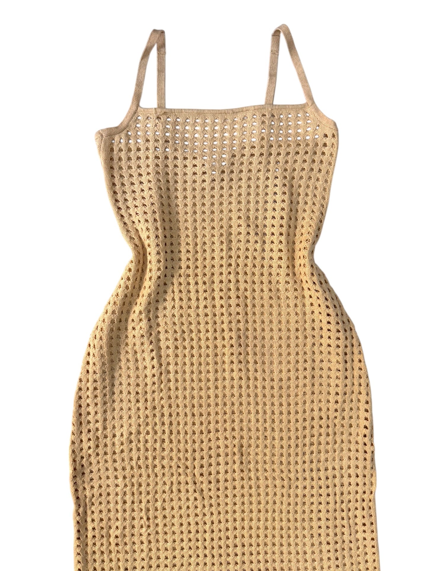 Subtitled Oat Crochet Knit Maxi Beach Dress