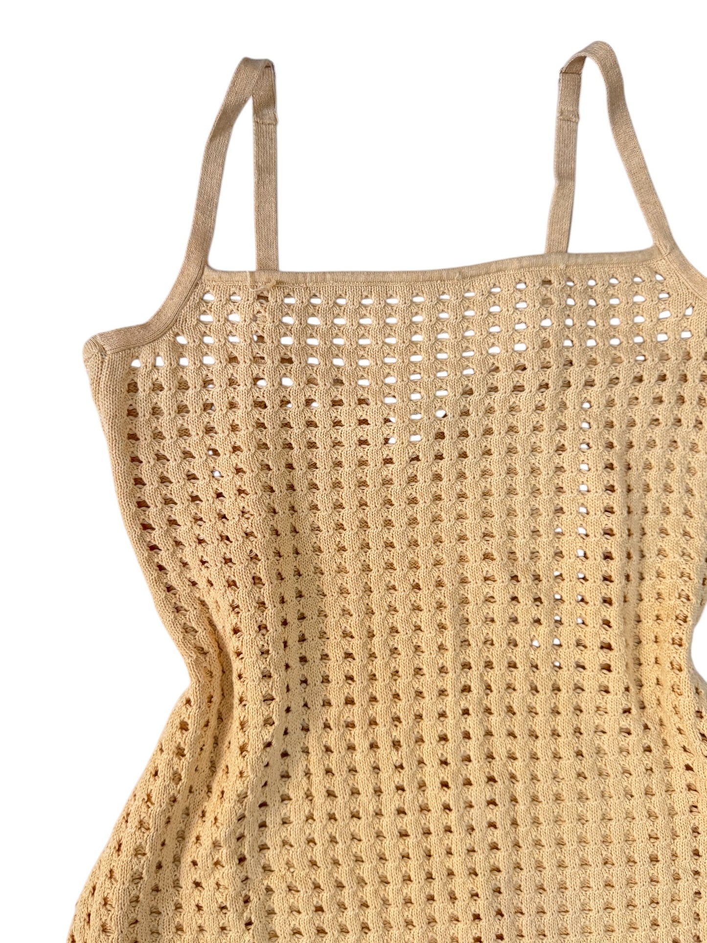 Subtitled Oat Crochet Knit Maxi Beach Dress
