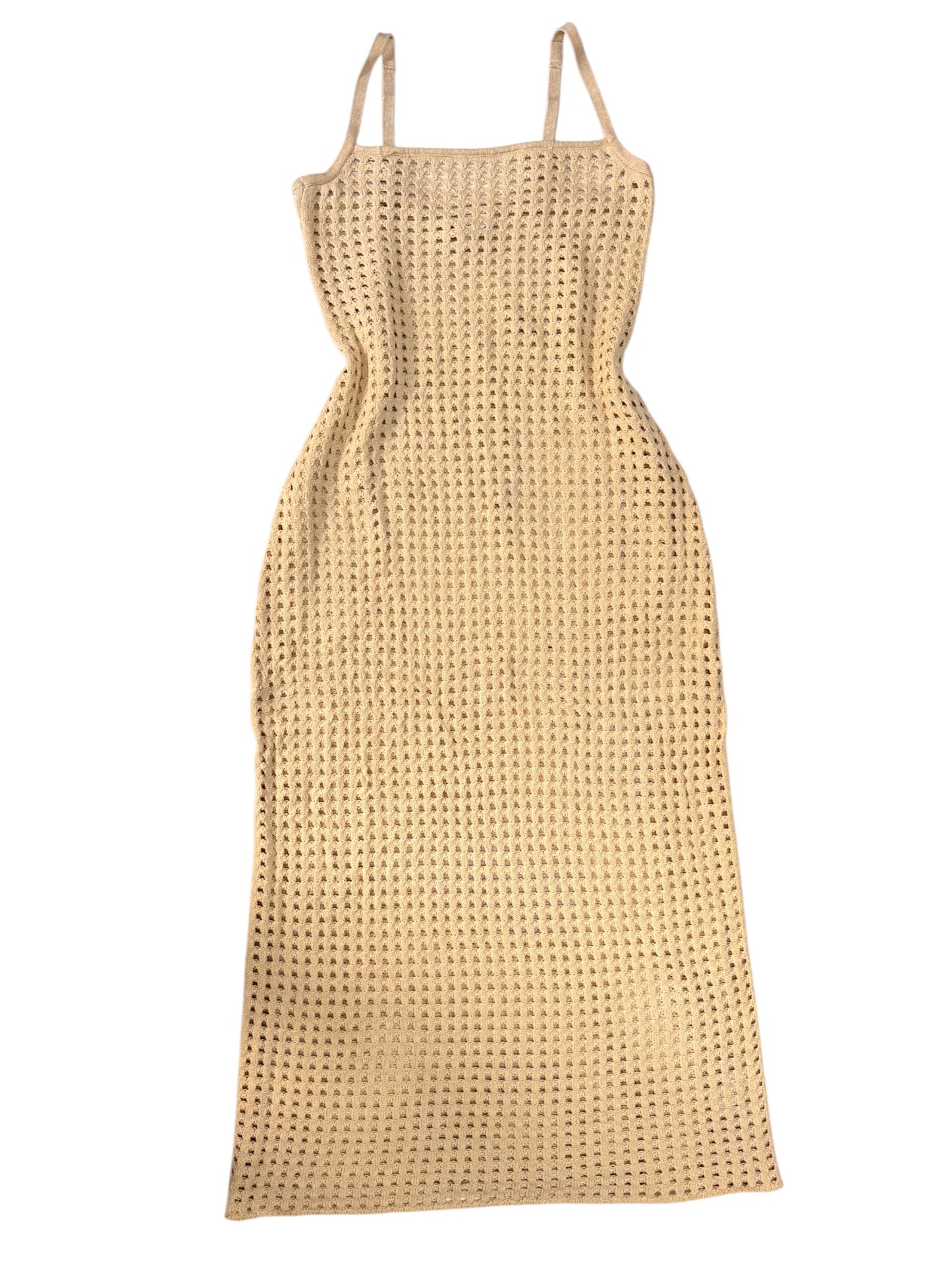 Subtitled Oat Crochet Knit Maxi Beach Dress
