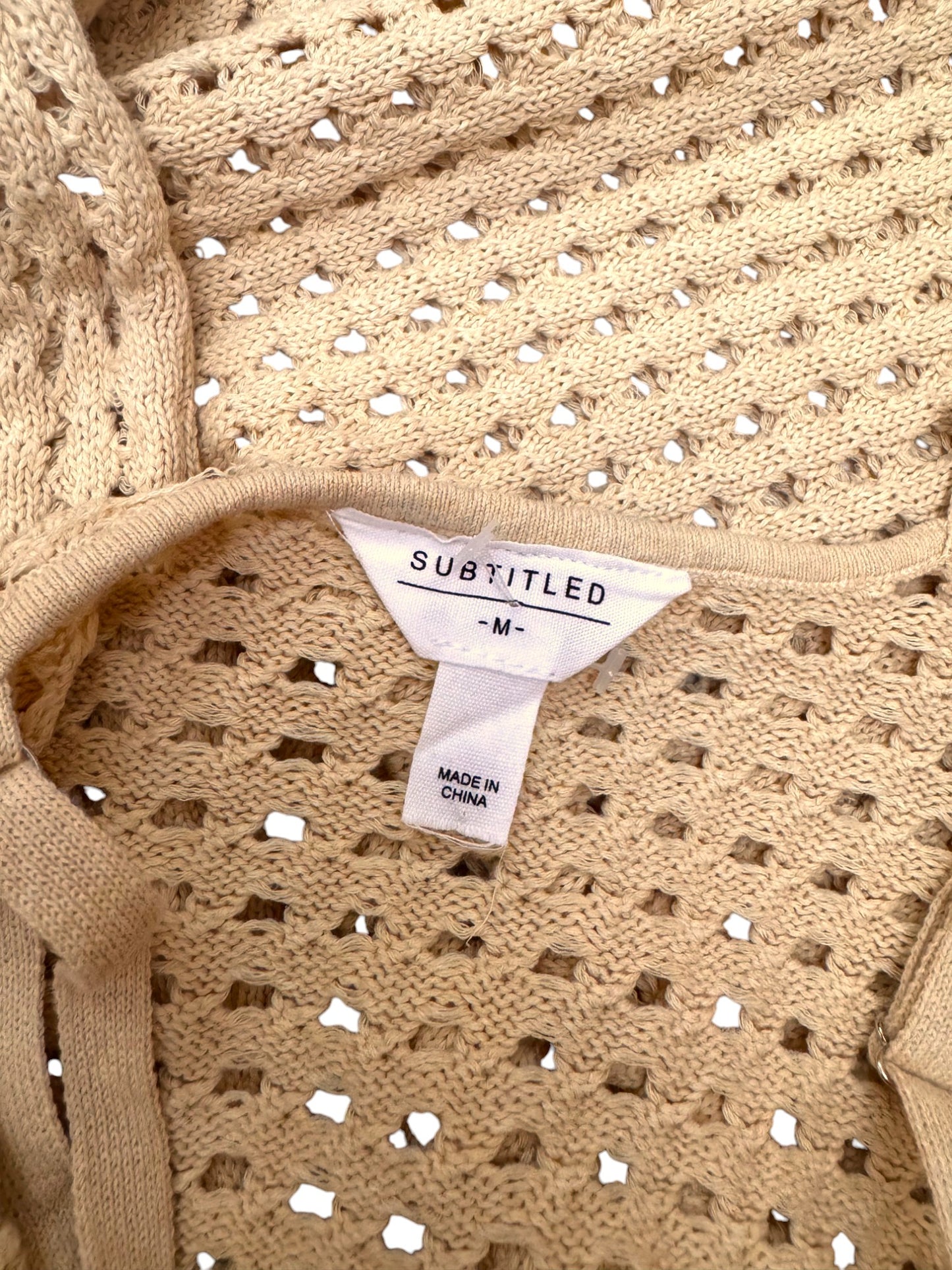 Subtitled Oat Crochet Knit Maxi Beach Dress