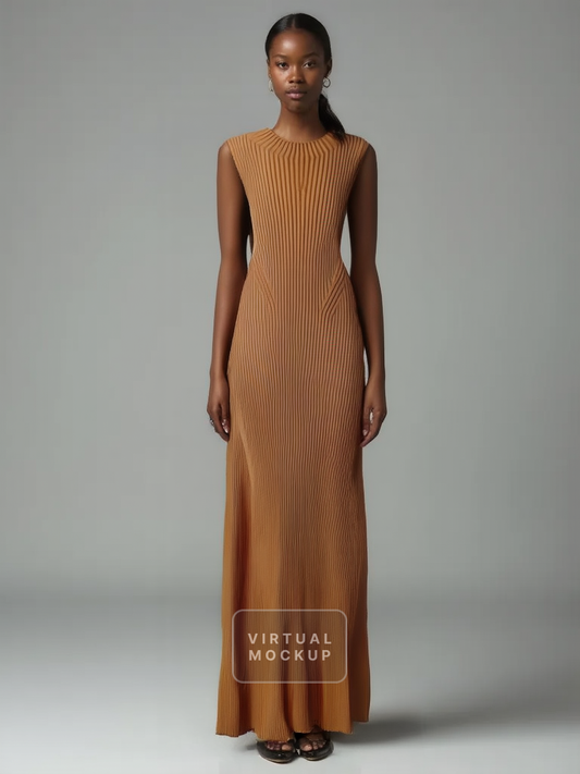 Sleeveless Knit Maxi Dress
