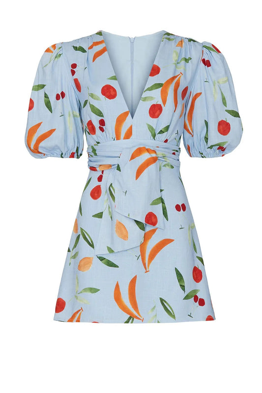 Finders Keepers Calypso Short Sleeve Summer Mini Dress - Floral